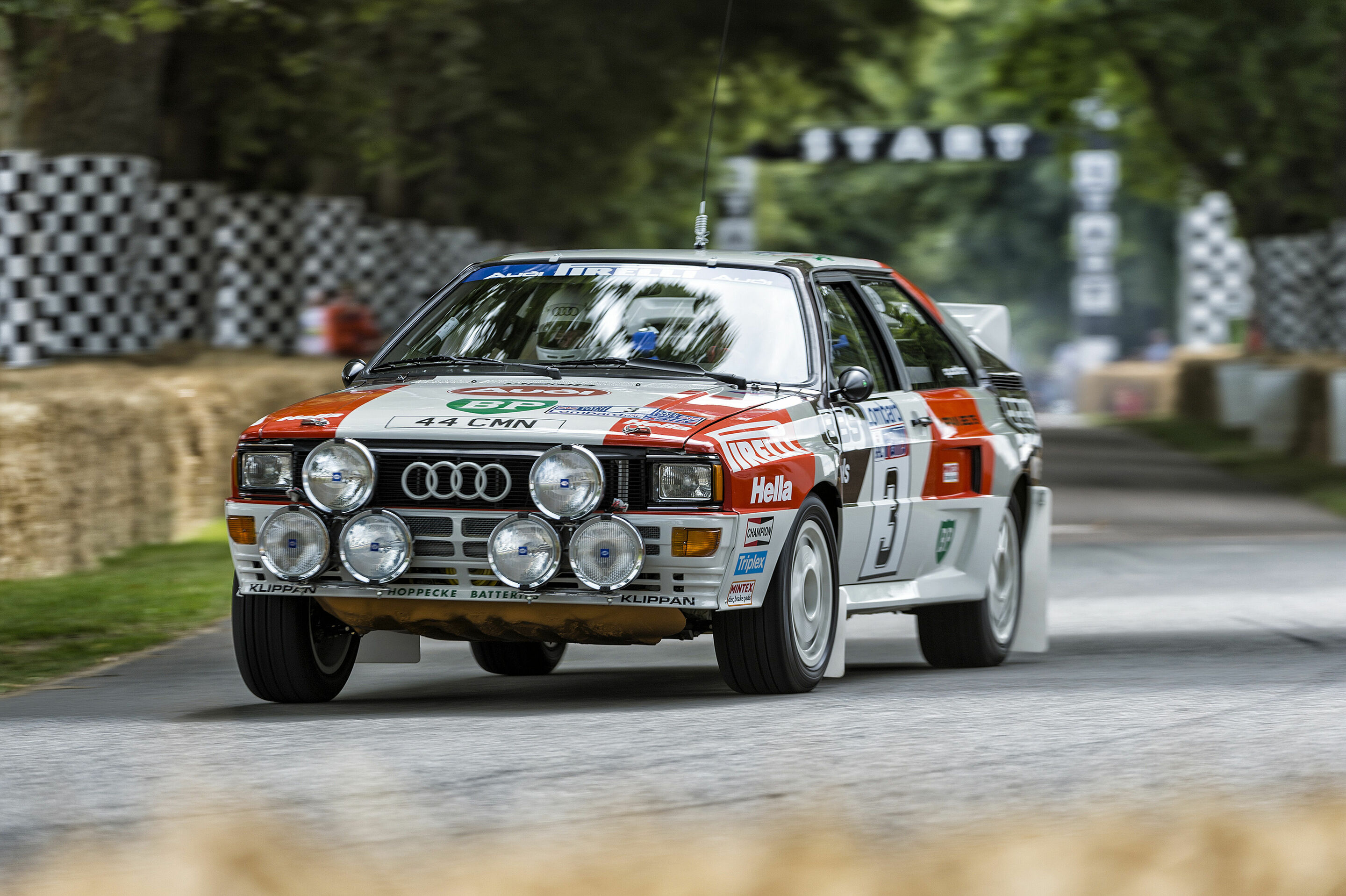 Goodwood Festival Of Speed 2013 - Sieht einfach fantastisch aus: Der von Audi Tradition frisch restaurierte Audi Rallye quattro A2 aus der Weltmeister-Saison 1983 mit Hannu Mikkola am Steuer.