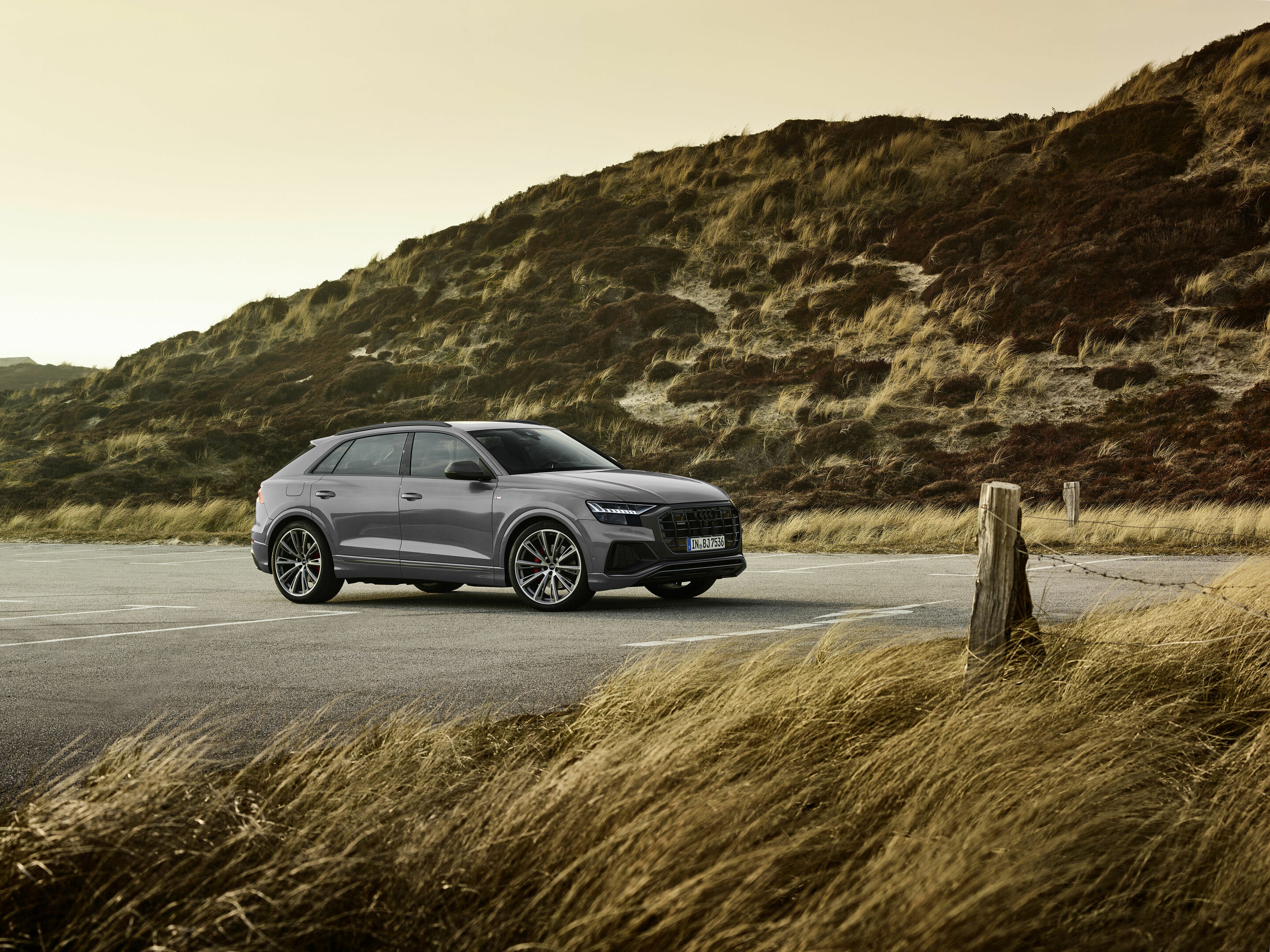 Audi Q8 competition plus - Standaufnahme,
Farbe: Nardograu