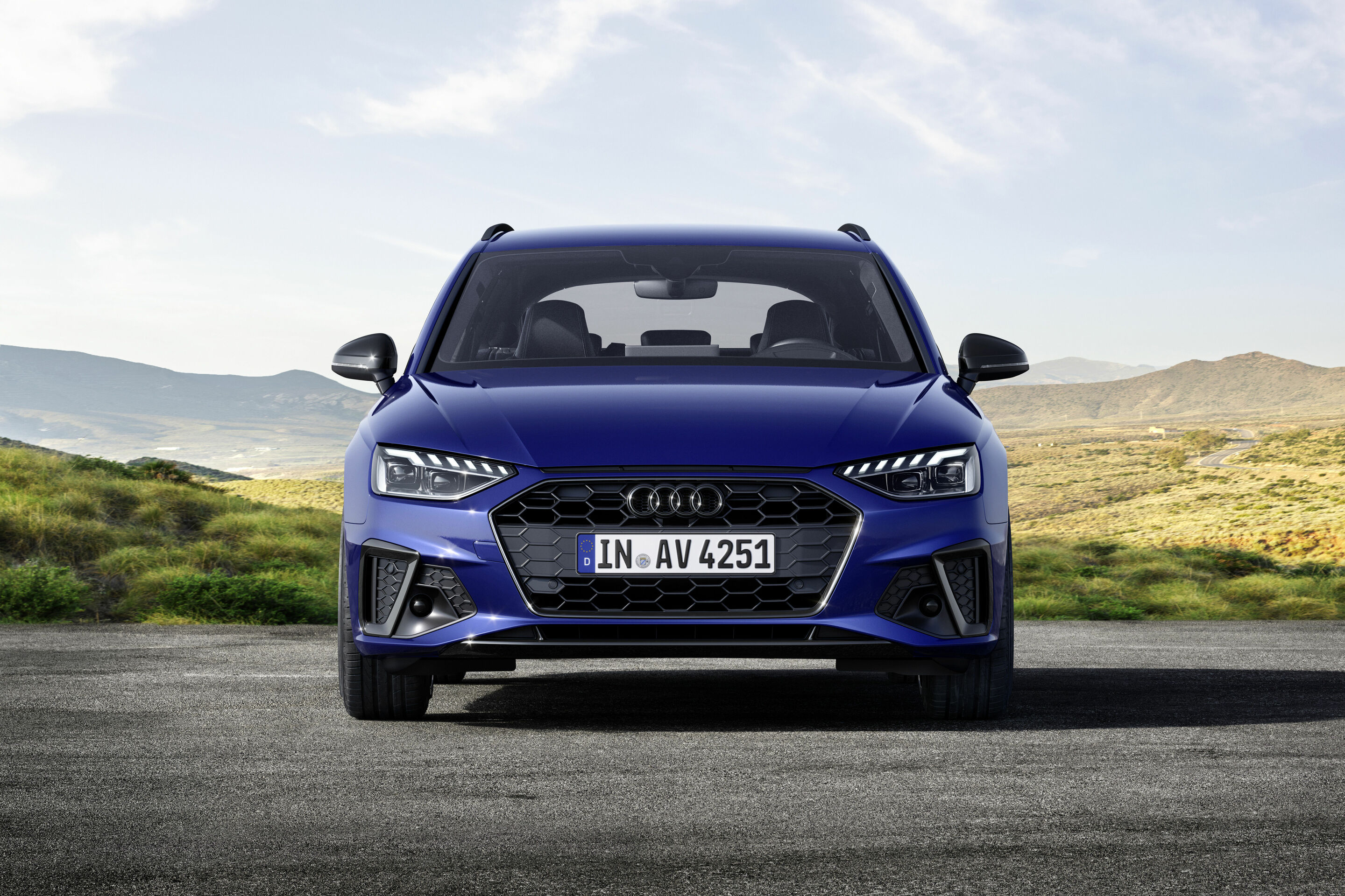 Audi A4 Avant S line competition plus  (2021) - Static photo;
Color: Navarra Blue Metallic