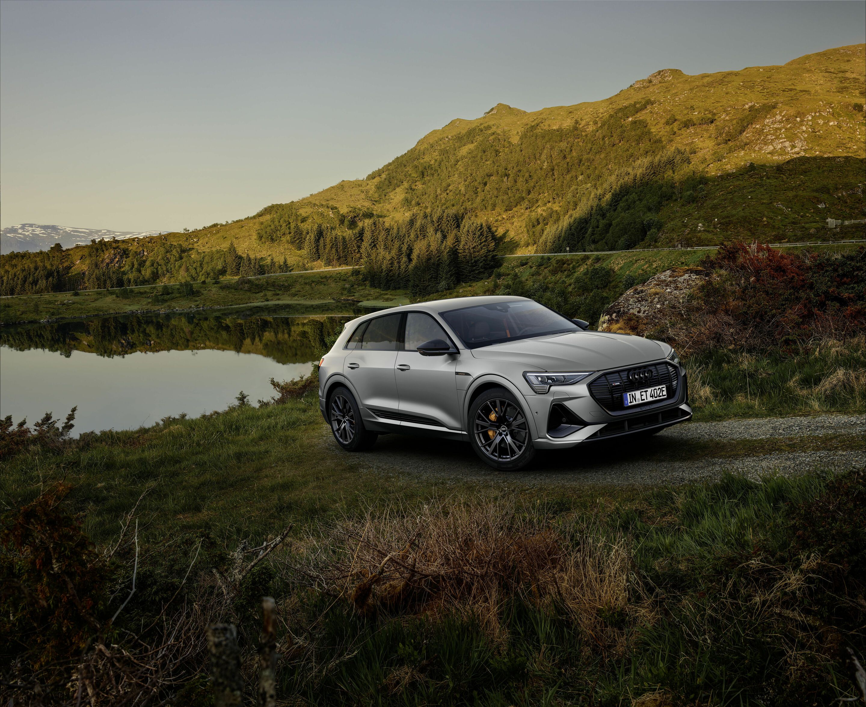 Audi e-tron S line black edition - Standaufnahme:
Farbe: Chronosgrau Metallic