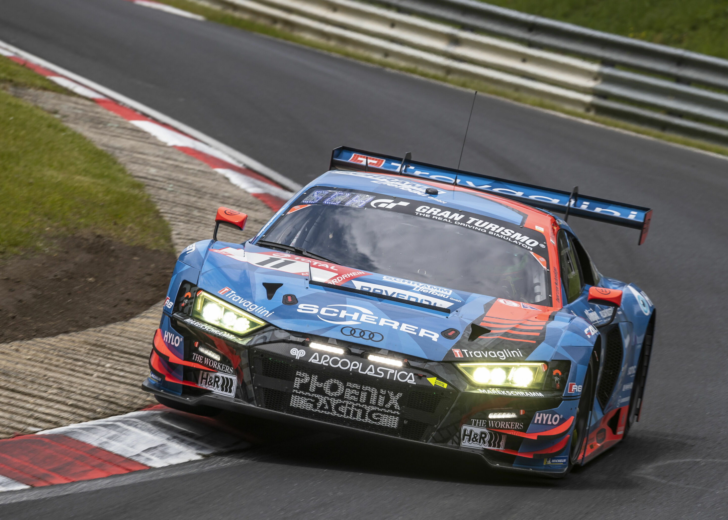 24h Nürburgring 2021 - Audi R8 LMS #11 (Phoenix Racing), Michele Beretta/Kim-Luis Schramm/Frank Stippler/Nicki Thiim