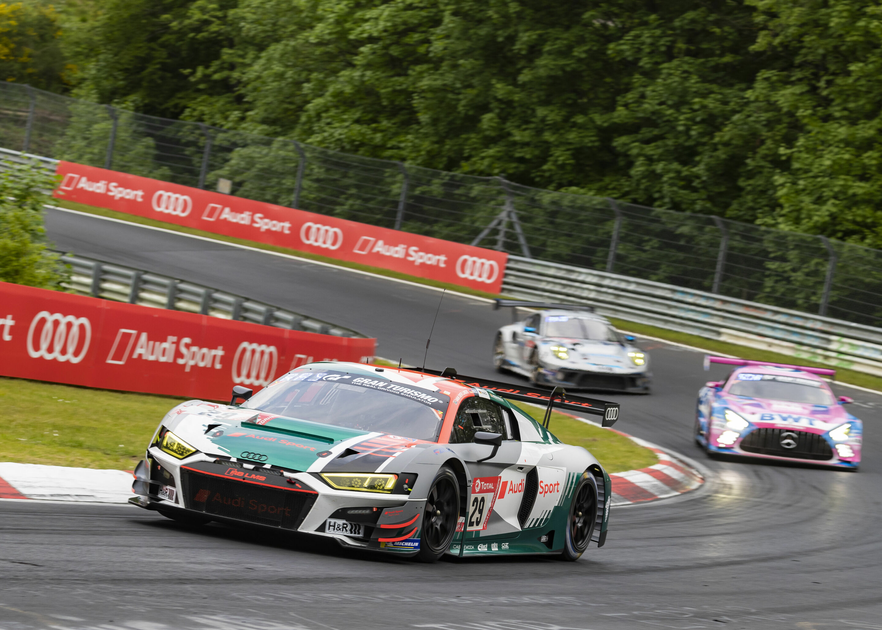 24h Nürburgring 2021 - Audi R8 LMS #29 (Audi Sport Team Land), Kelvin van der Linde/Christopher Mies/René Rast/Frédéric Vervisch