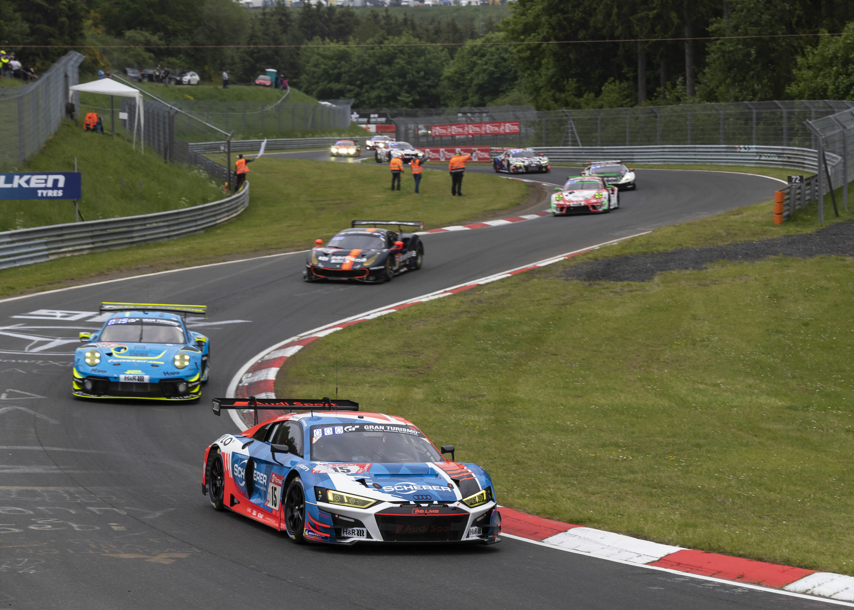 24h Nürburgring 2021 - Audi R8 LMS #15 (Audi Sport Team Phoenix), Mattia Drudi/Robin Frijns/Frank Stippler/Dries Vanthoor