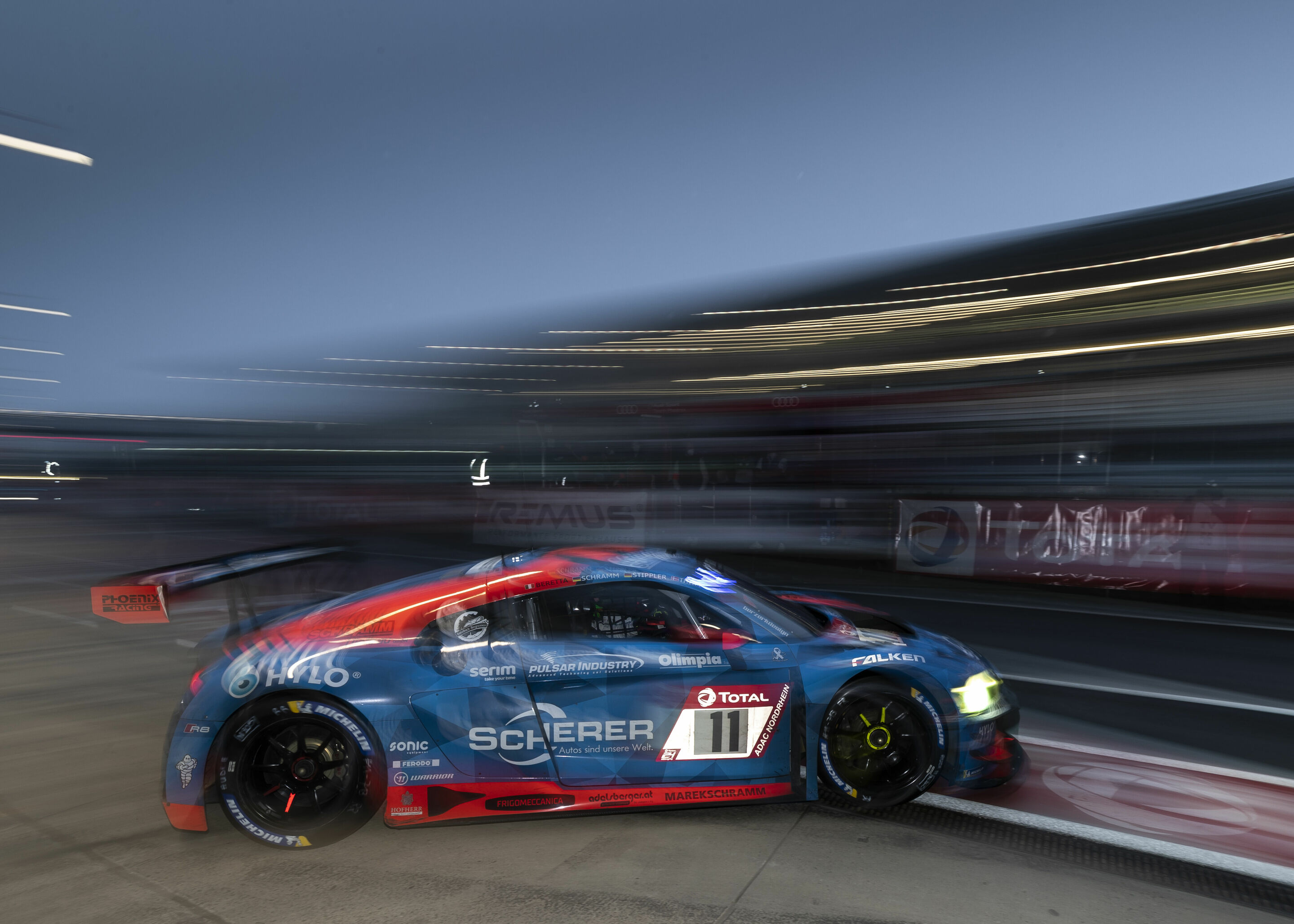 24h Nürburgring 2021 - Audi R8 LMS #11 (Phoenix Racing), Michele Beretta/Kim-Luis Schramm/Frank Stippler/Nicki Thiim