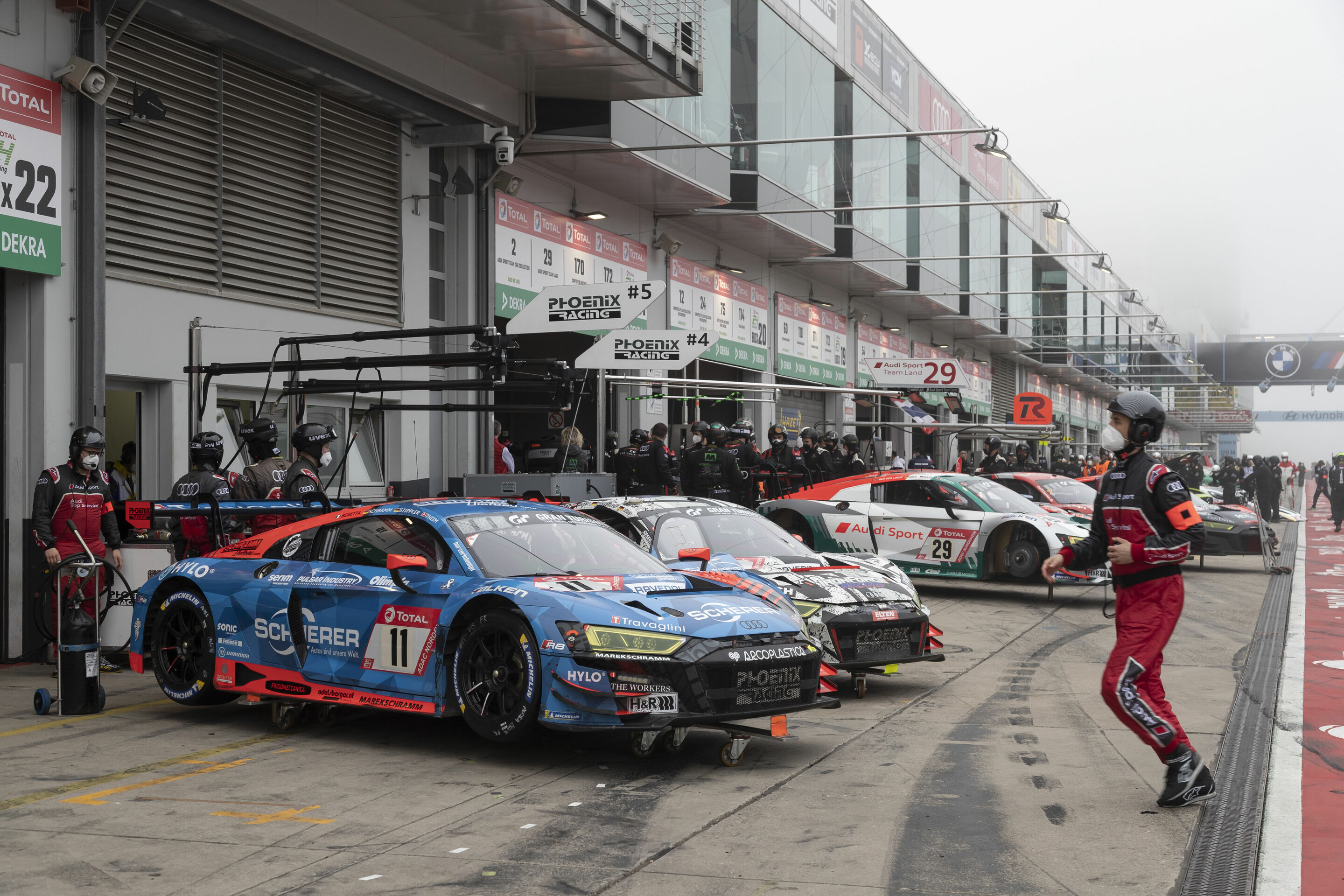 24h Nürburgring 2021 - Audi R8 LMS #11 (Phoenix Racing), Michele Beretta/Kim-Luis Schramm/Frank Stippler/Nicki Thiim