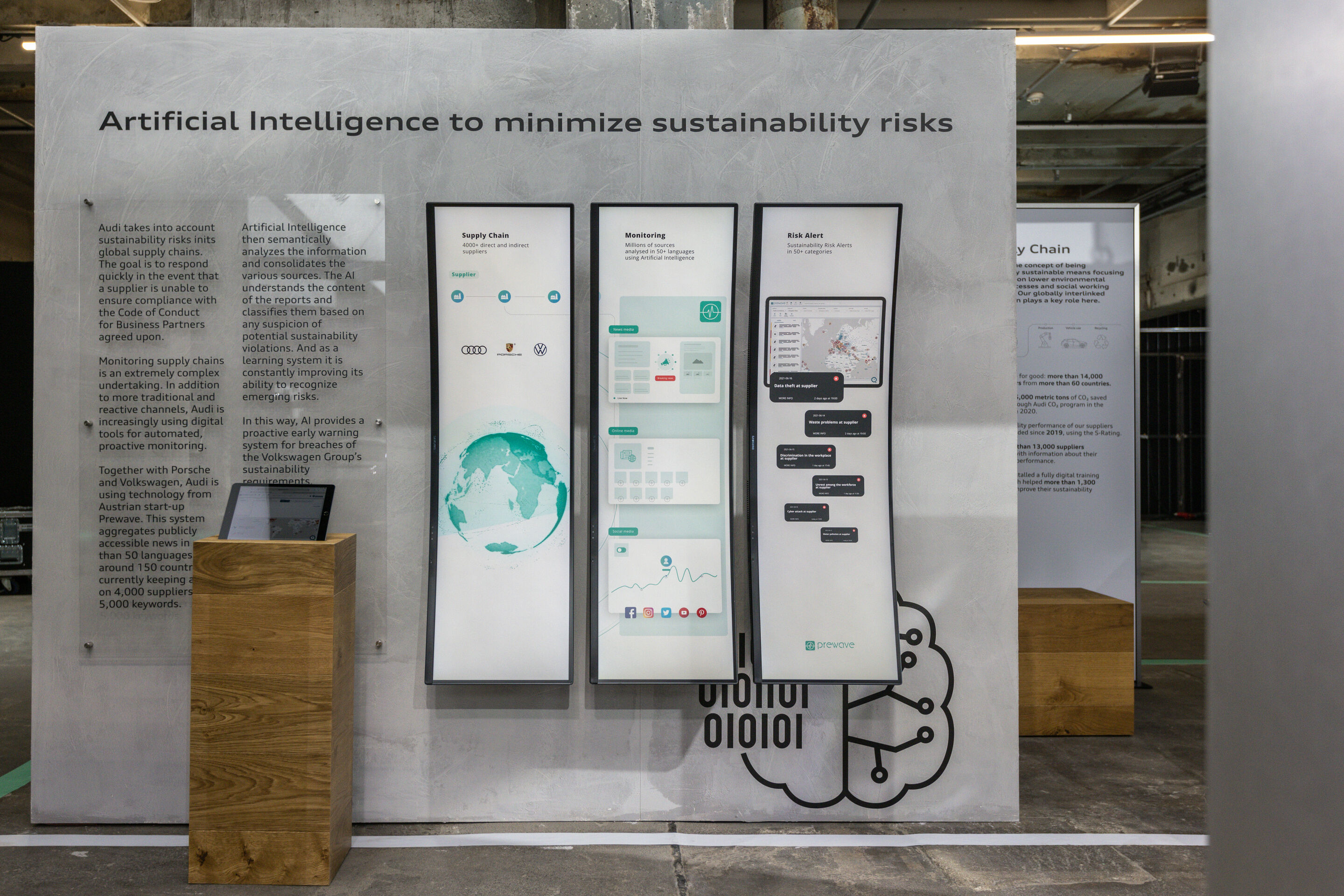 Audi at the GREENTECH FESTIVAL 2021 - Supply chain monitoring: Audi relies on artificial intelligence (AI) as a sustainability radar for the supply chain