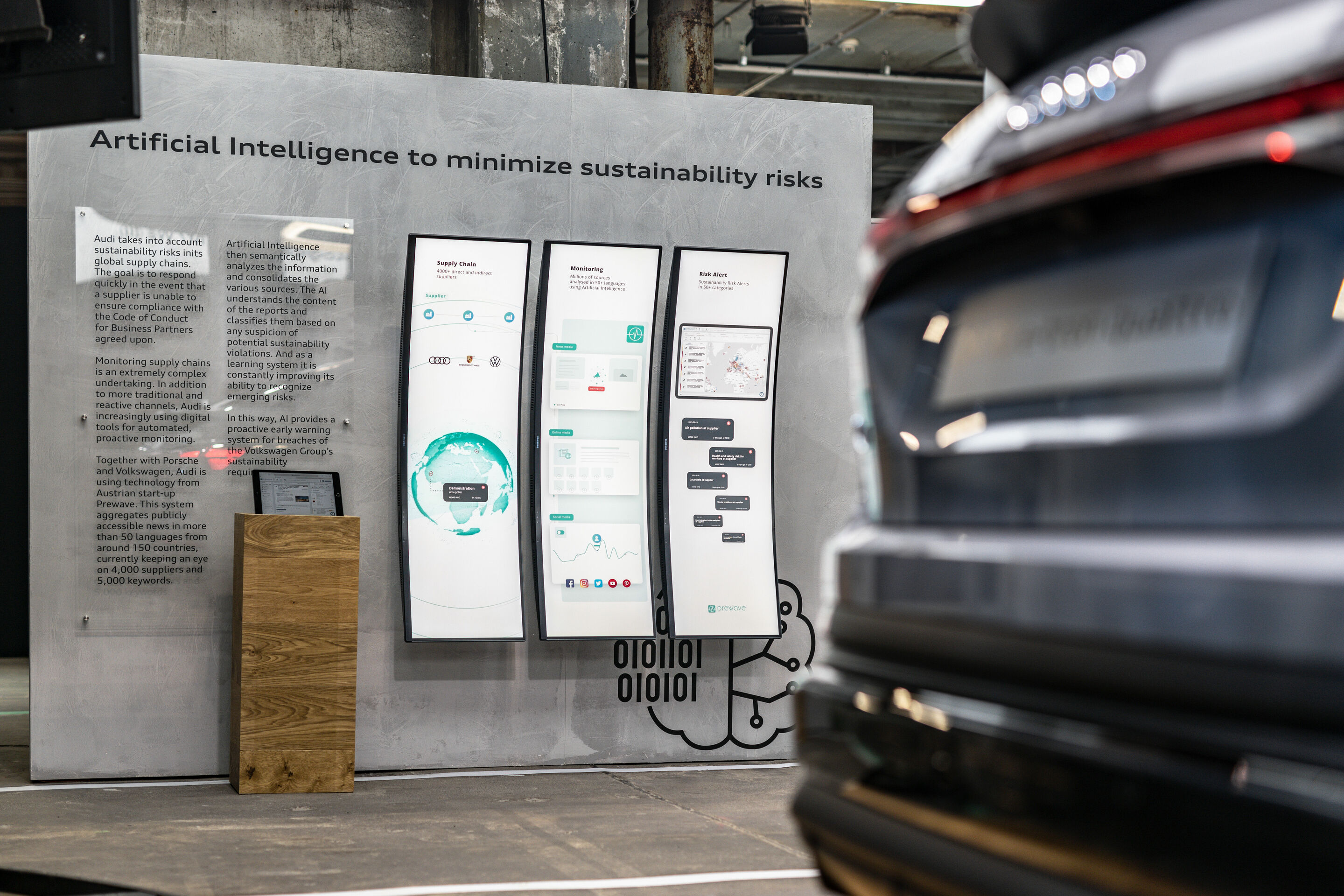 Audi at the GREENTECH FESTIVAL 2021 - Supply chain monitoring: Audi relies on artificial intelligence (AI) as a sustainability radar for the supply chain