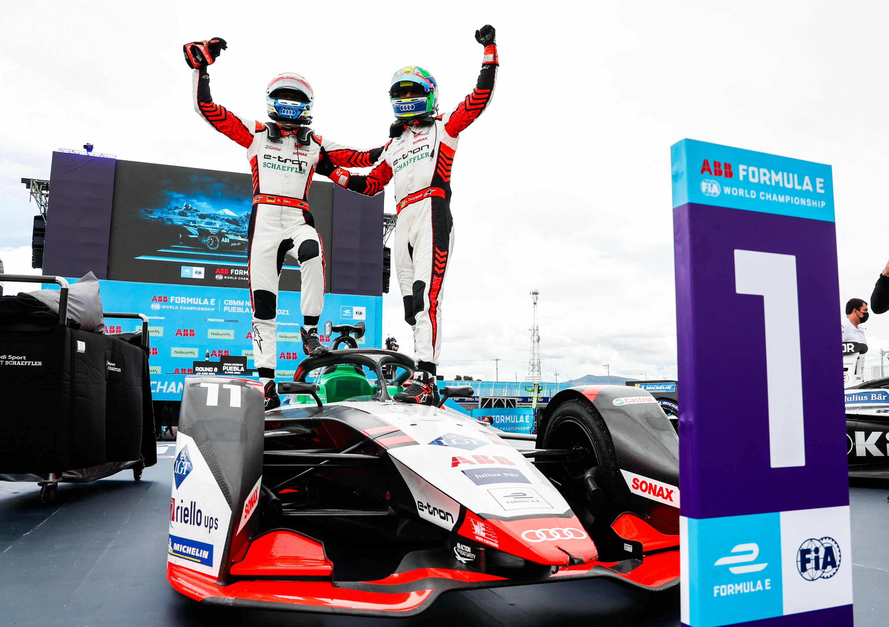 Formula E, Puebla E-Prix 2021 - René Rast, Lucas di Grassi