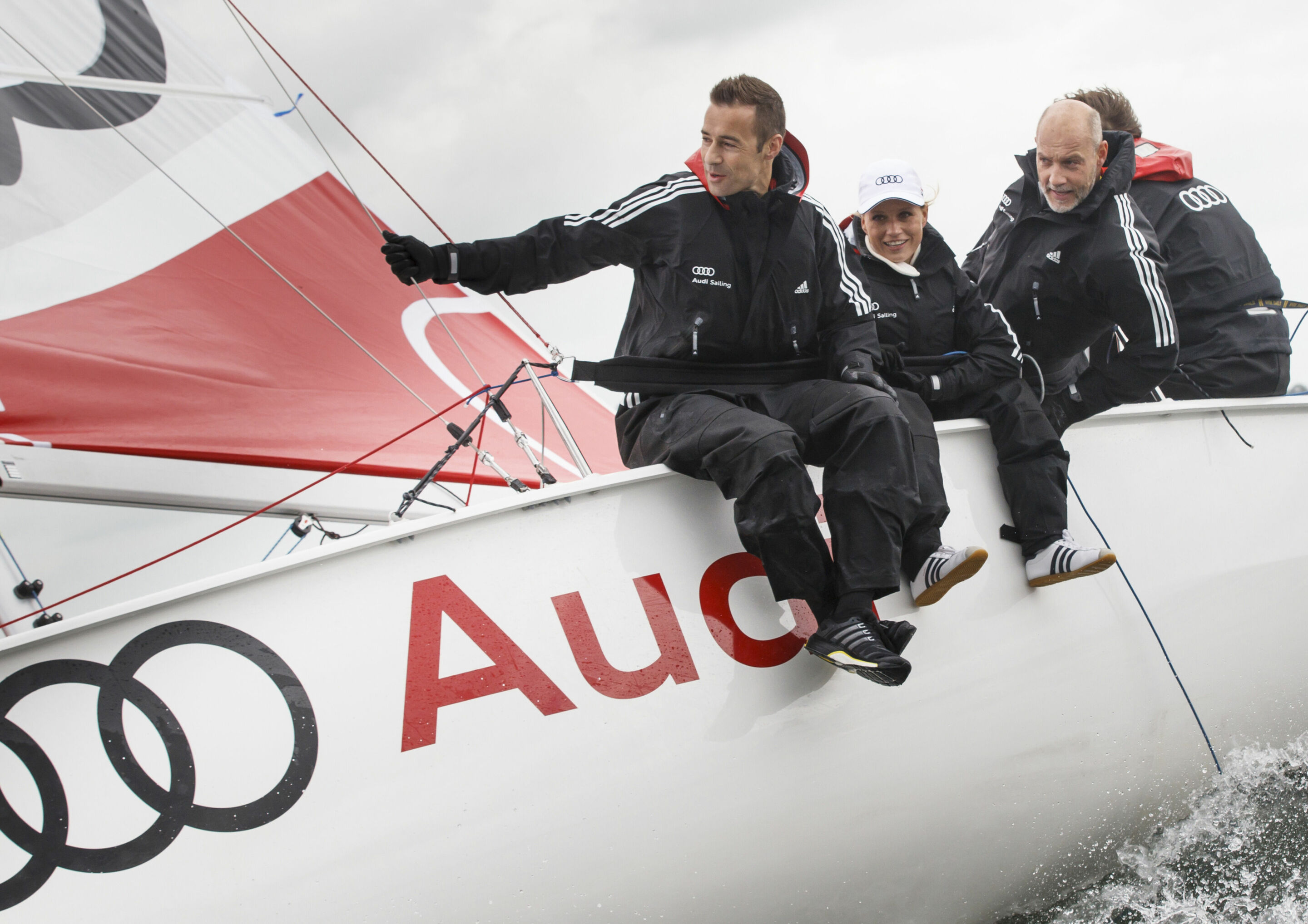 Kai Pflaume, Nova Meierhenrich and Simon Licht