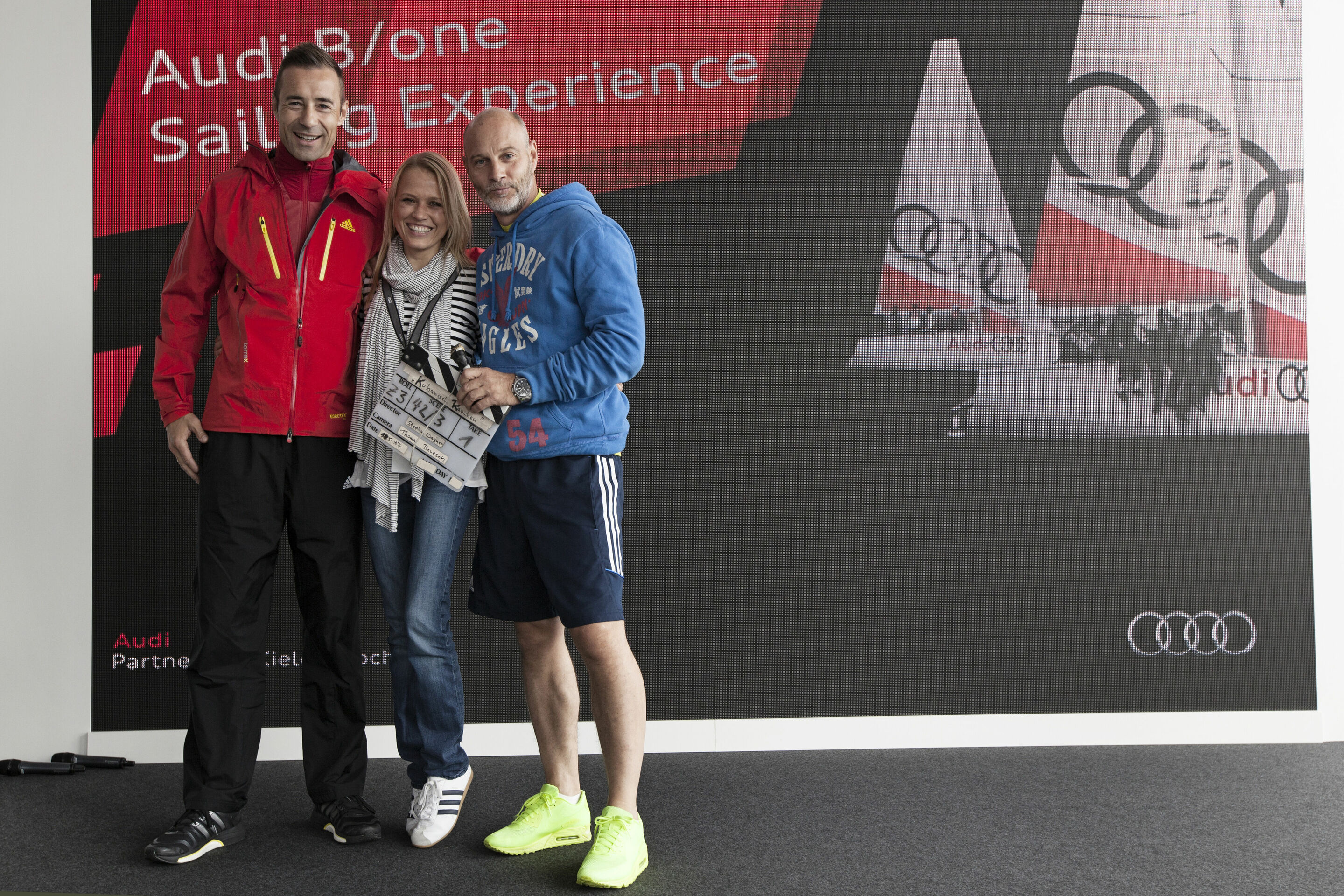 Kai Pflaume, Nova Meierhenrich and Simon Licht