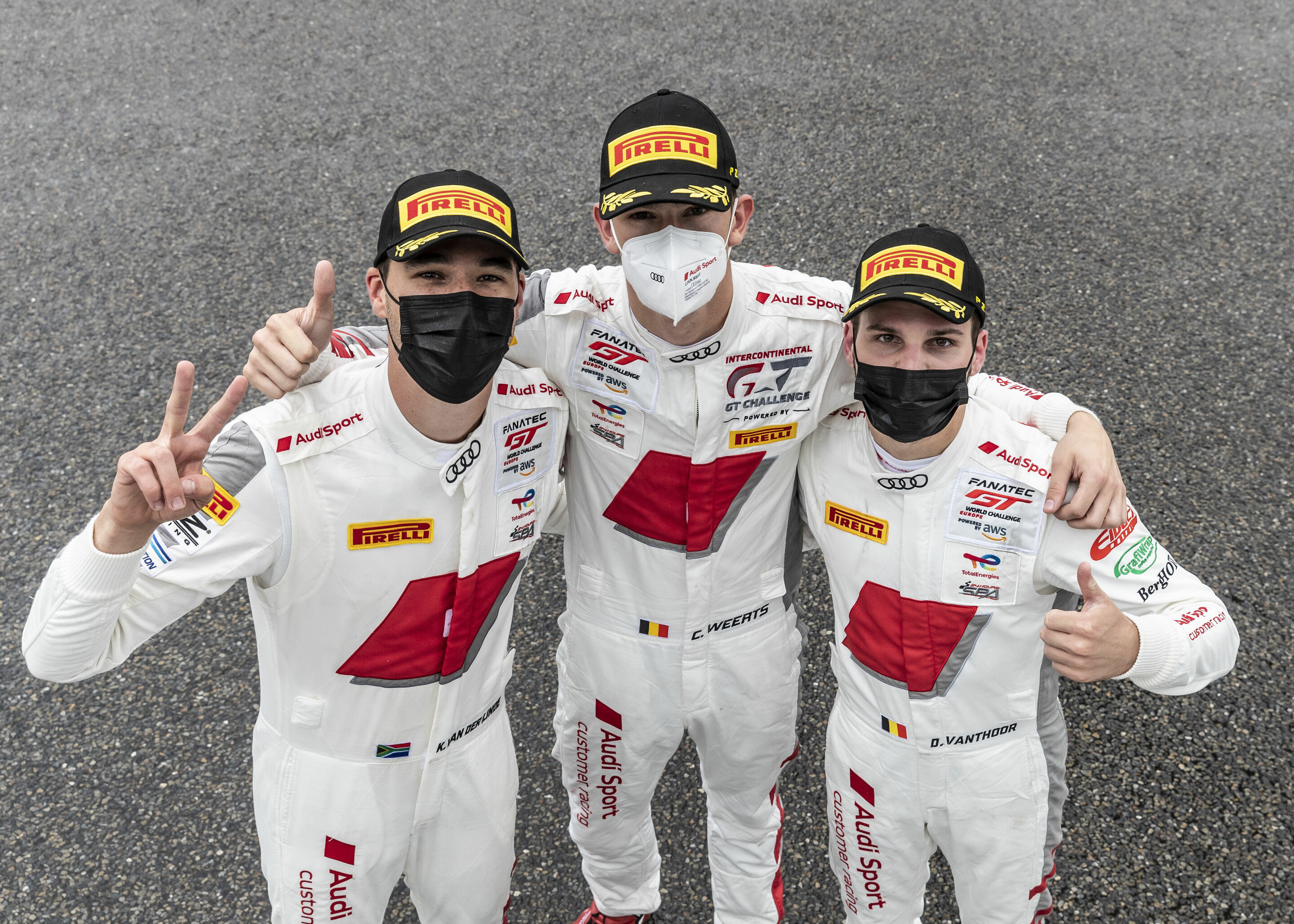 24h Spa 2021 - Kelvin van der Linde, Charles Weerts, Dries Vanthoor