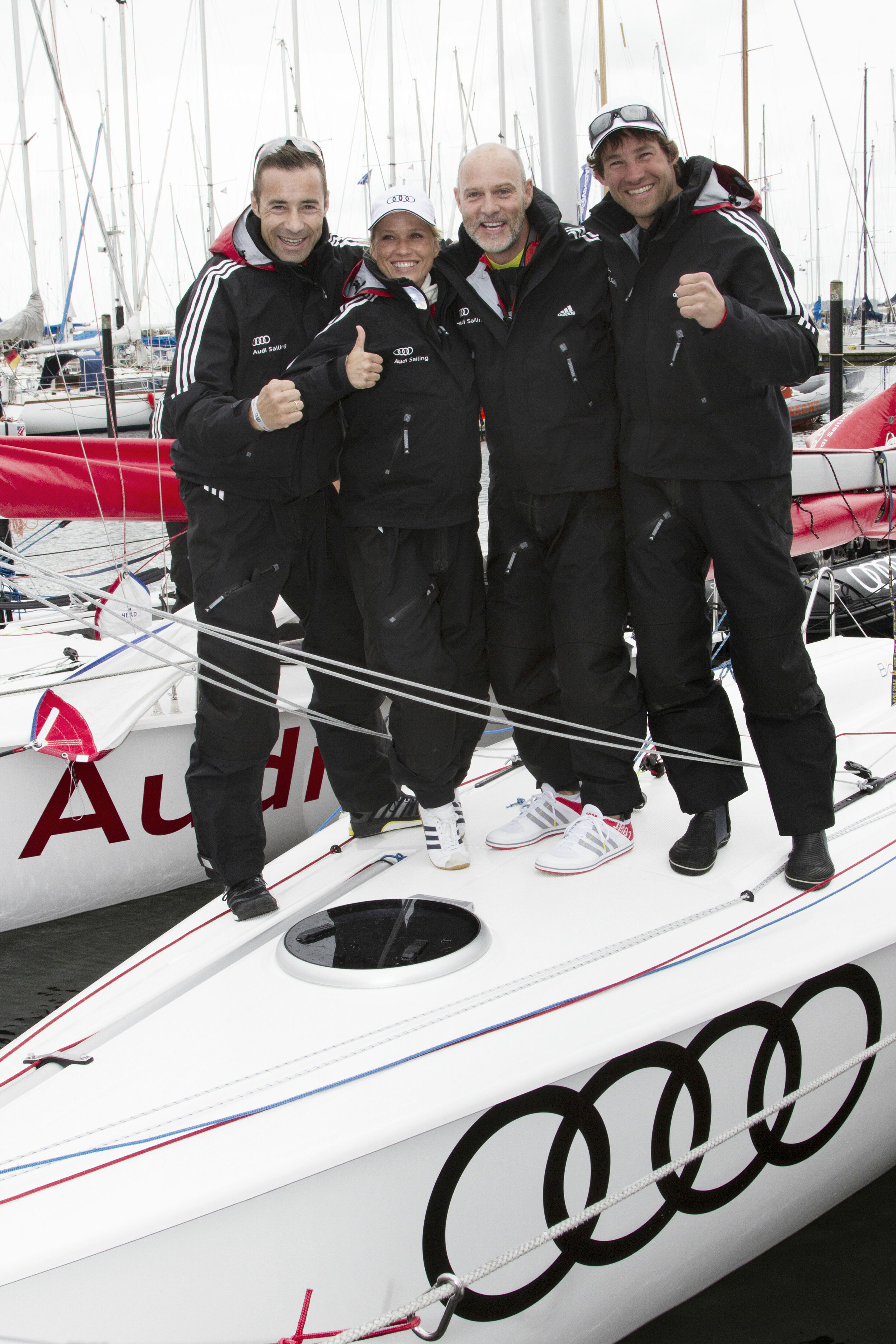 Kai Pflaume, Nova Meierhenrich and Simon Licht