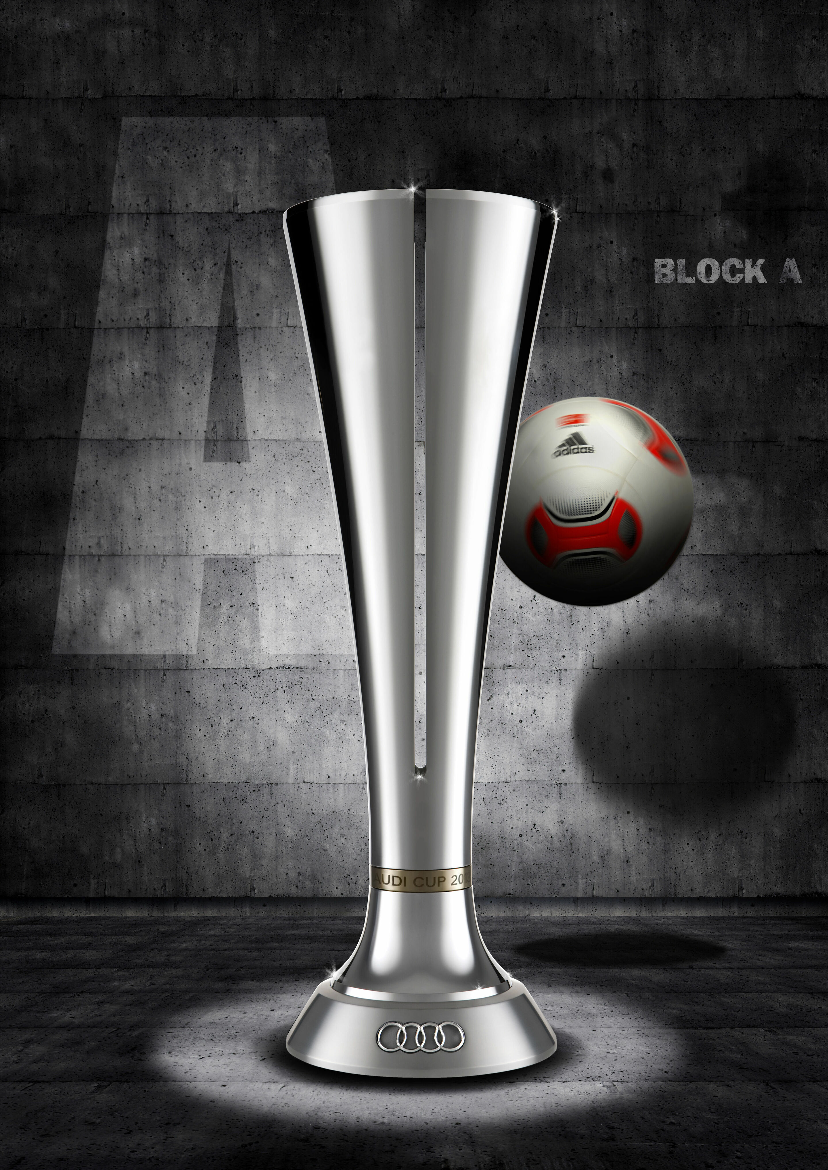 The 2013 Audi Cup trophy