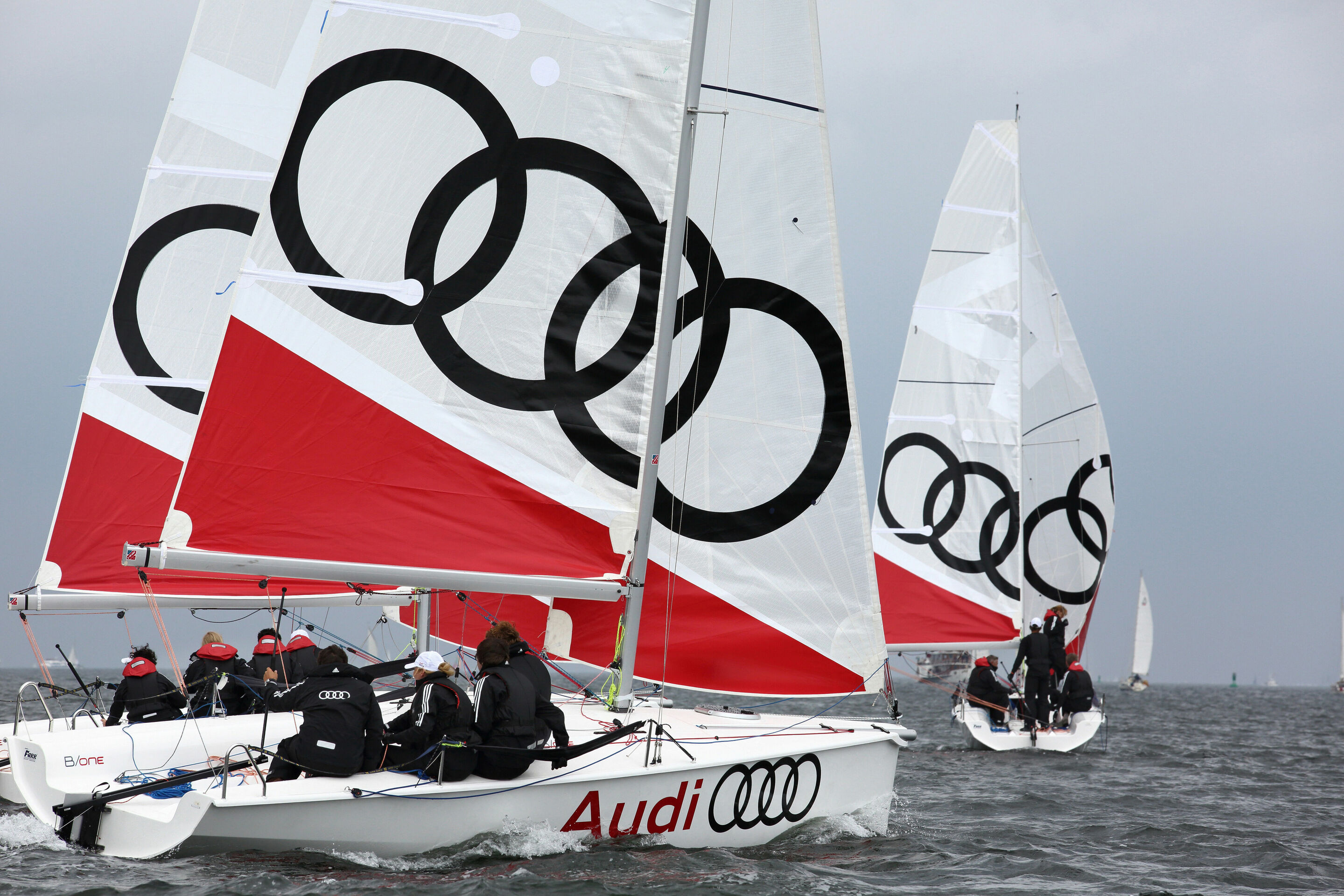 B/one boats in Audi colours