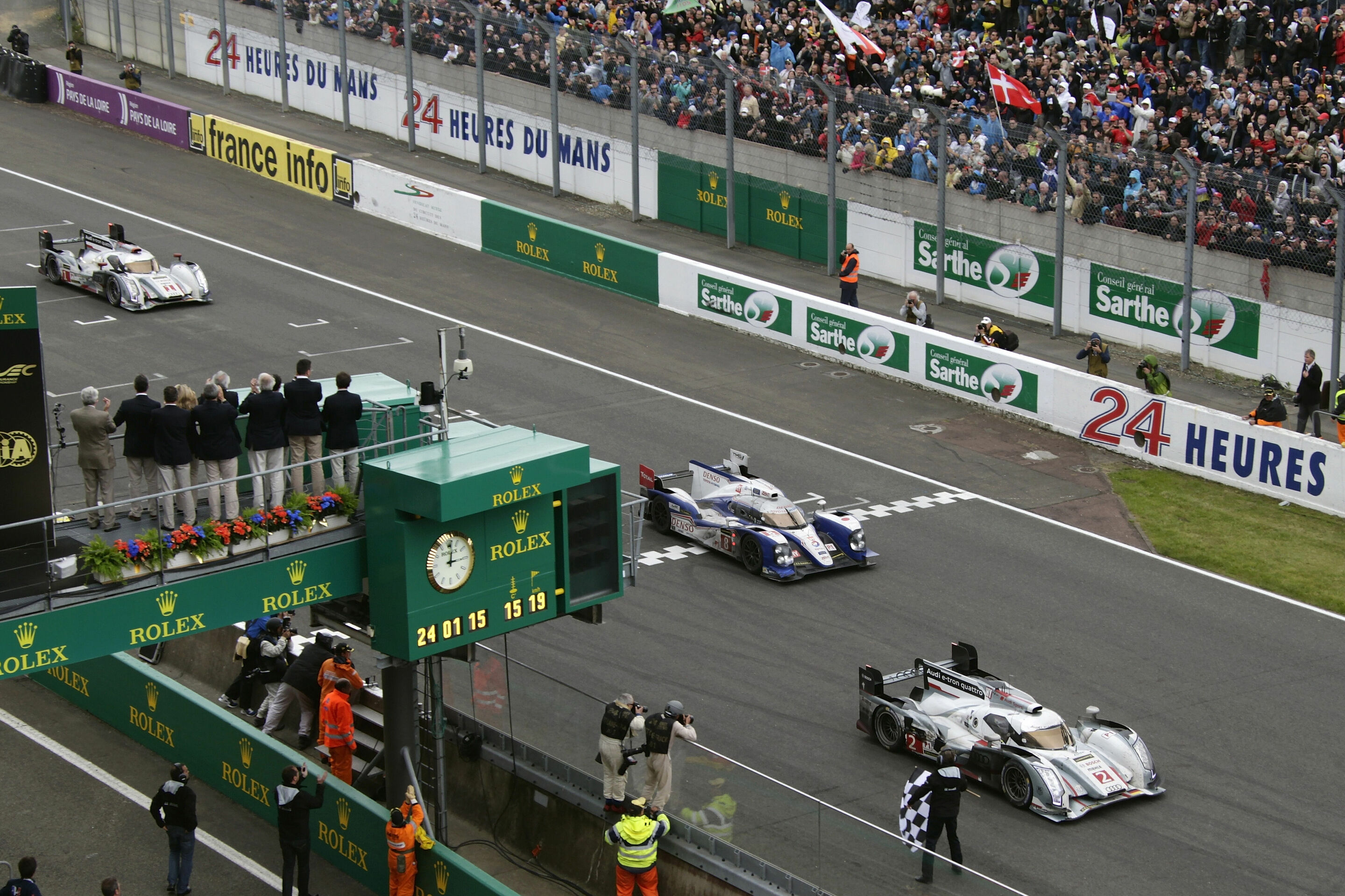 e-tron quattro wins again at Le Mans - Audi R18 e-tron quattro #2 (Audi Sport Team Joest), Loïc Duval (F), Tom Kristensen (DK), Allan McNish (GB)