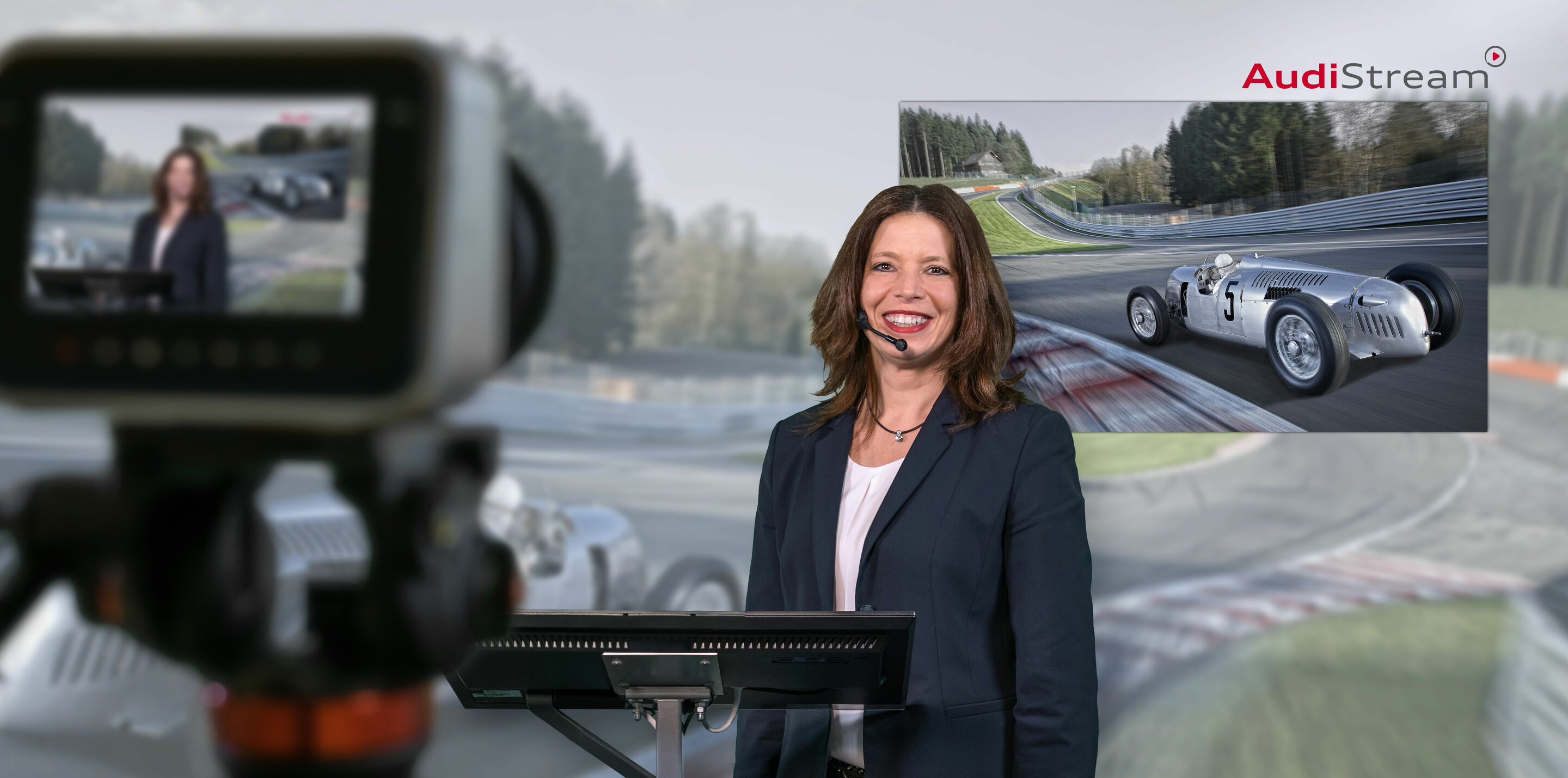 Travel through time with AudiStream: new online guided tour turns automotive history into an immersive experience - The new “Audi Tradition” live stream offers insights into the history of the brand with the four rings.