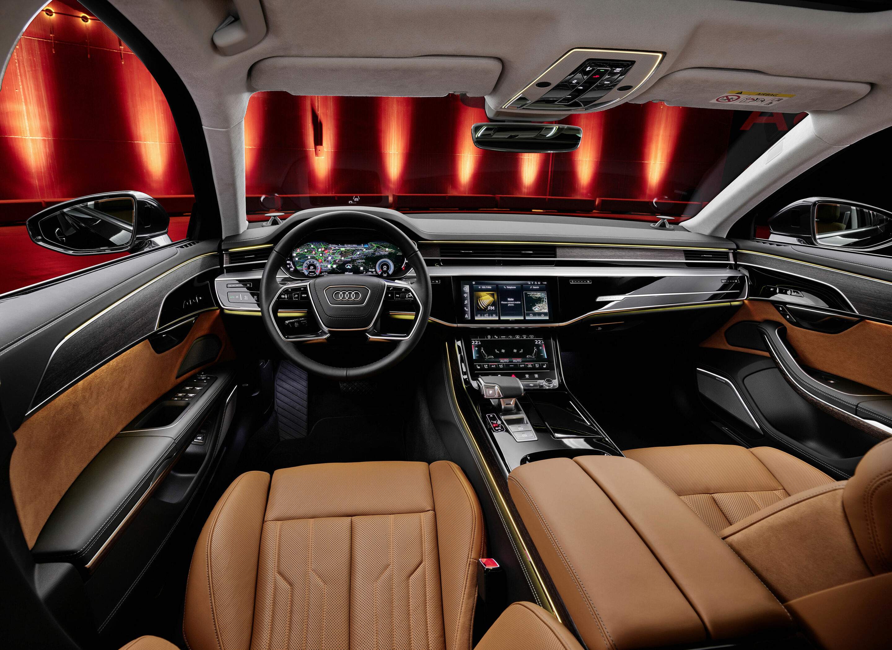 Audi A8 L - Cockpit;
Farbe: Manhattangrau