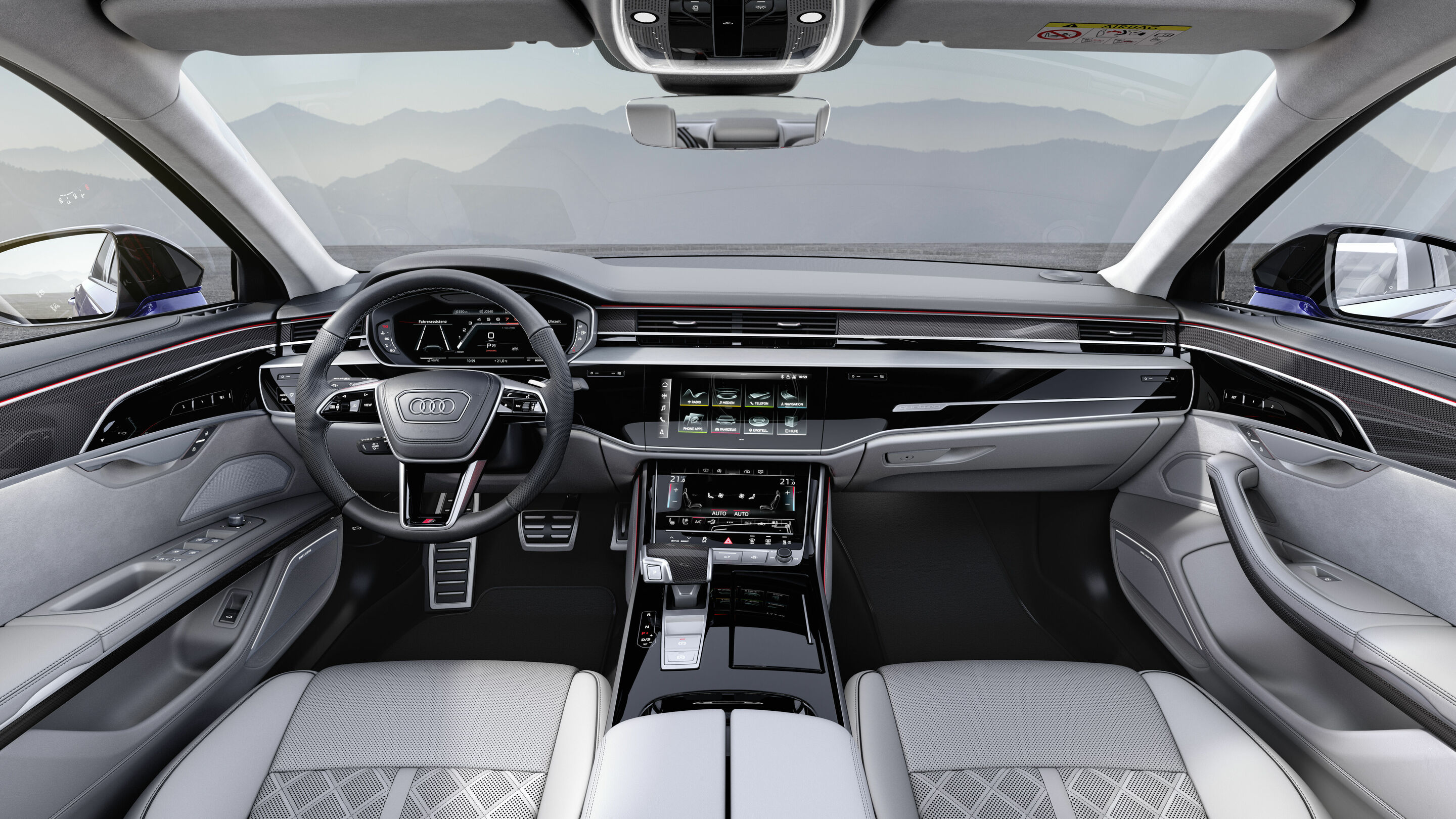 Audi S8 - Cockpit;
Farbe: Ultrablau