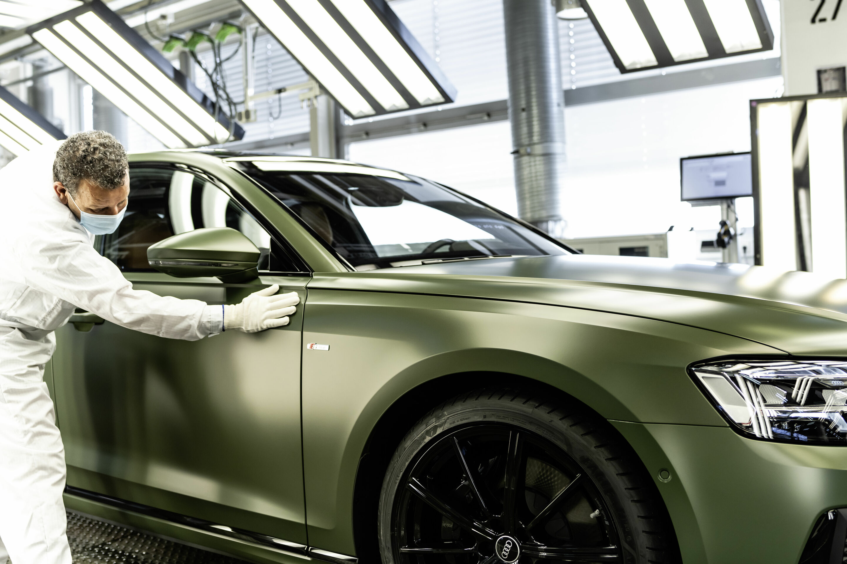 Fahrzeugfertigung am Standort Neckarsulm - Audi A8-Finish