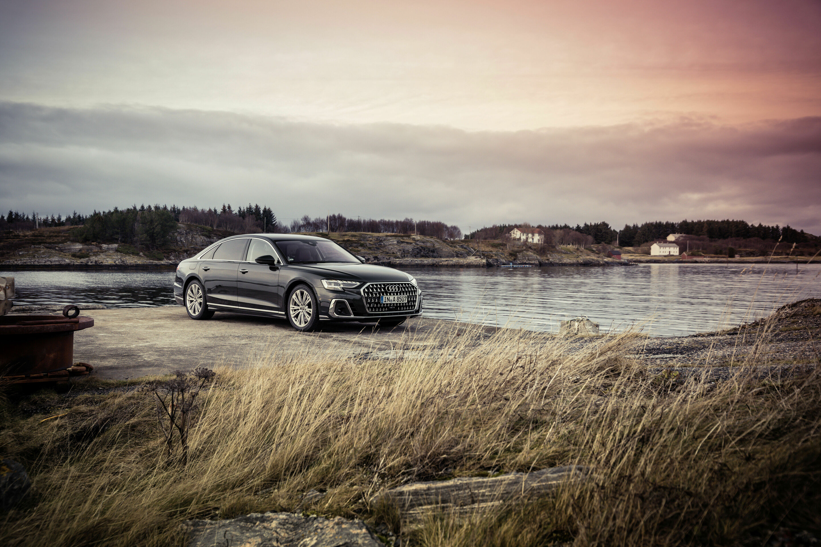 Audi A8 L - Standaufnahme,
Farbe: Manhattan grau