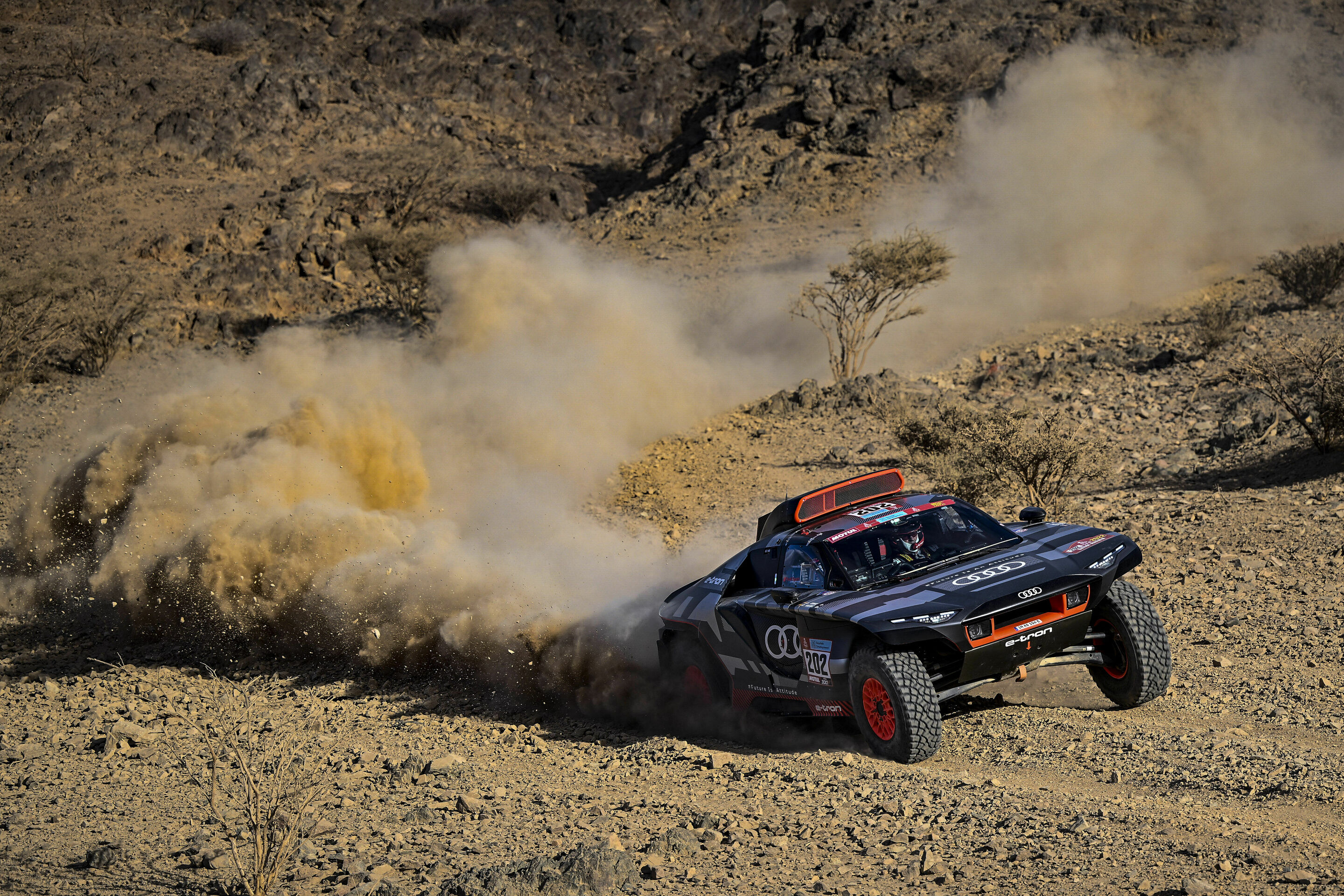 Rallye Dakar 2022 - Audi RS Q e-tron #202 (Team Audi Sport), Carlos Sainz/Lucas Cruz