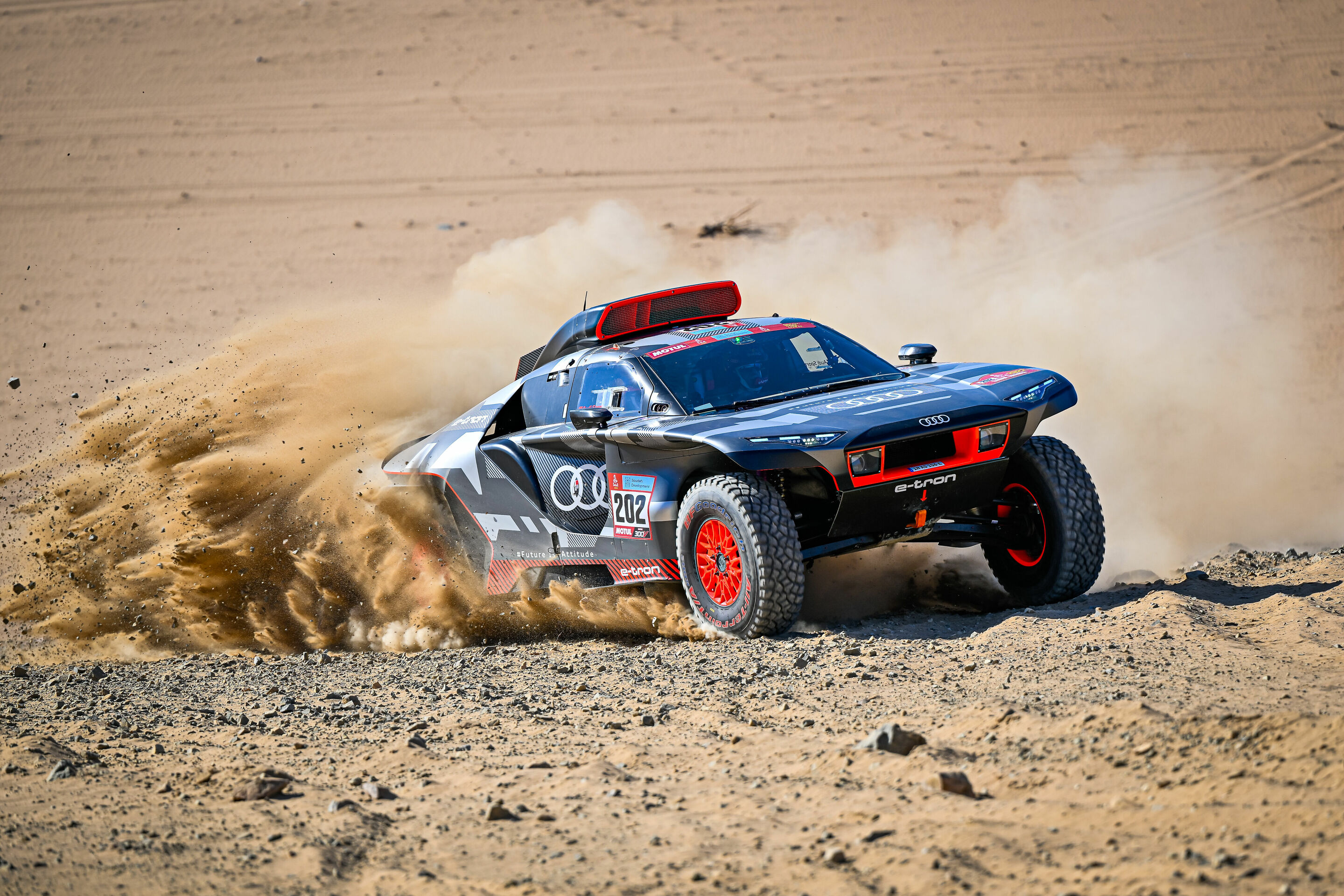 Rallye Dakar 2022 - Audi RS Q e-tron #202 (Team Audi Sport), Carlos Sainz/Lucas Cruz