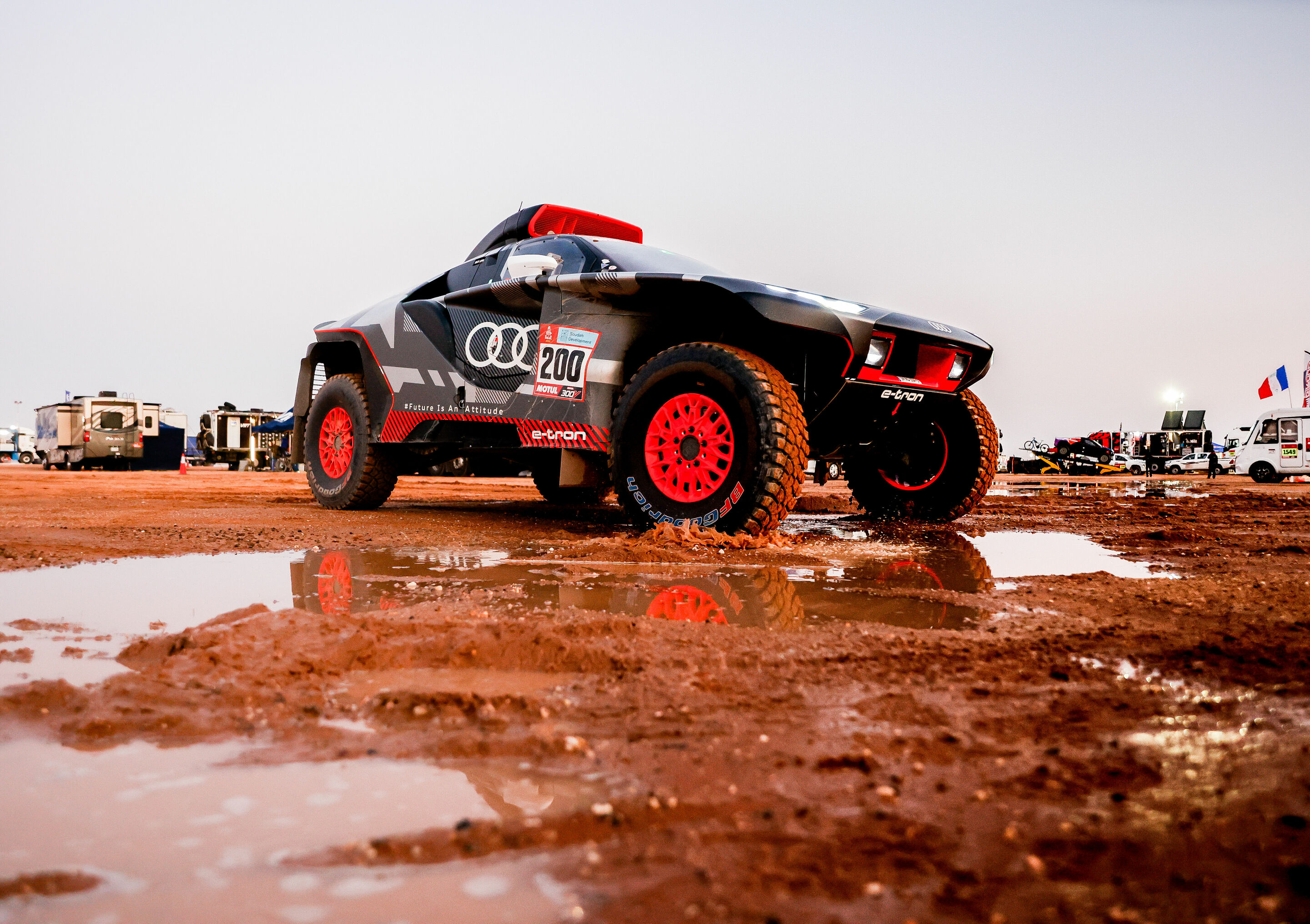 Rallye Dakar 2022 - Audi RS Q e-tron #200 (Team Audi Sport), Stéphane Peterhansel/Edouard Boulanger