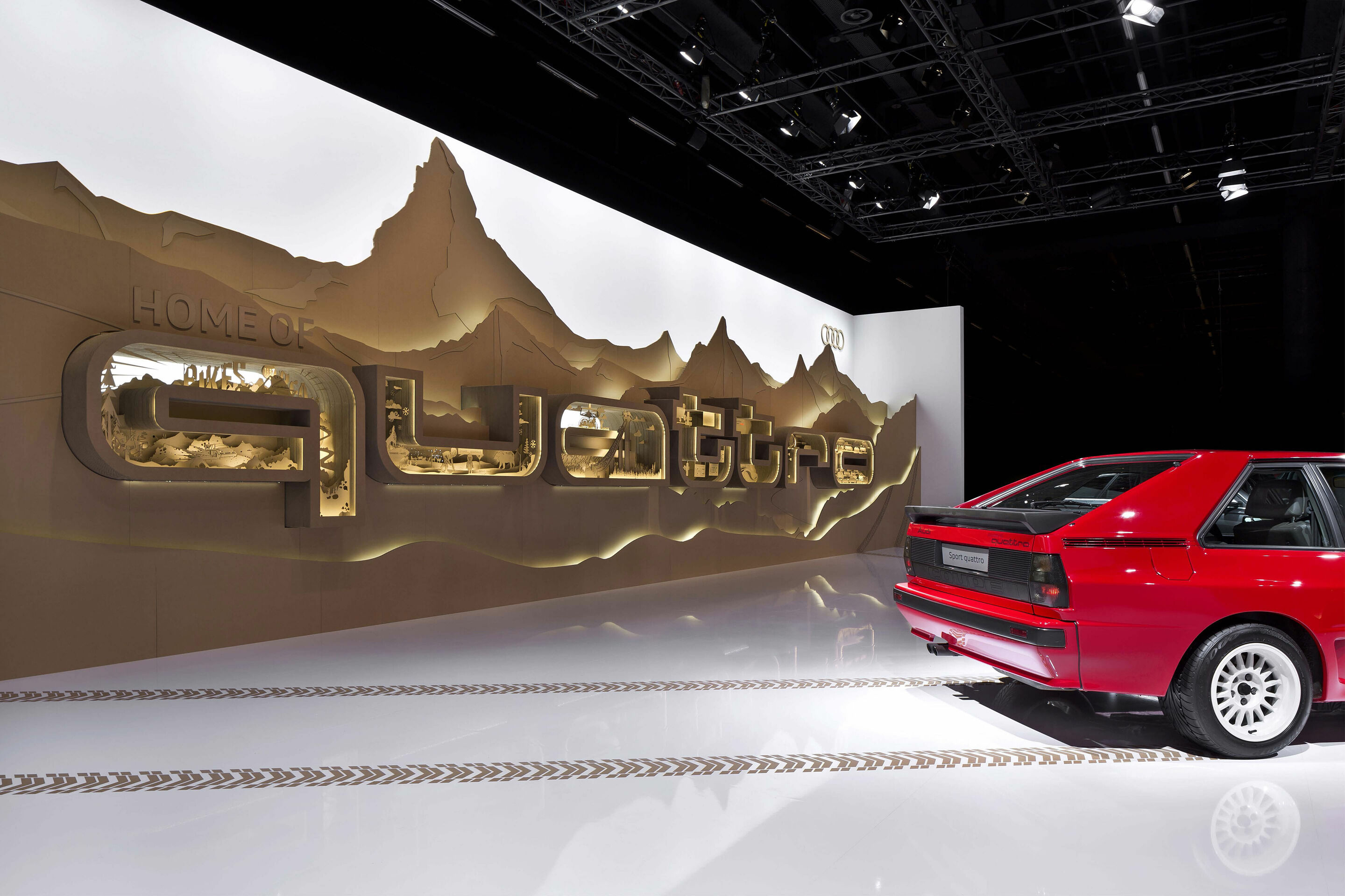 Design Miami/Basel 2013 - Die Audi-Installation „Home of quattro“ von Szenograf Tim John auf der Design Miami/Basel.
(© AUDI AG/Andreas Keller)