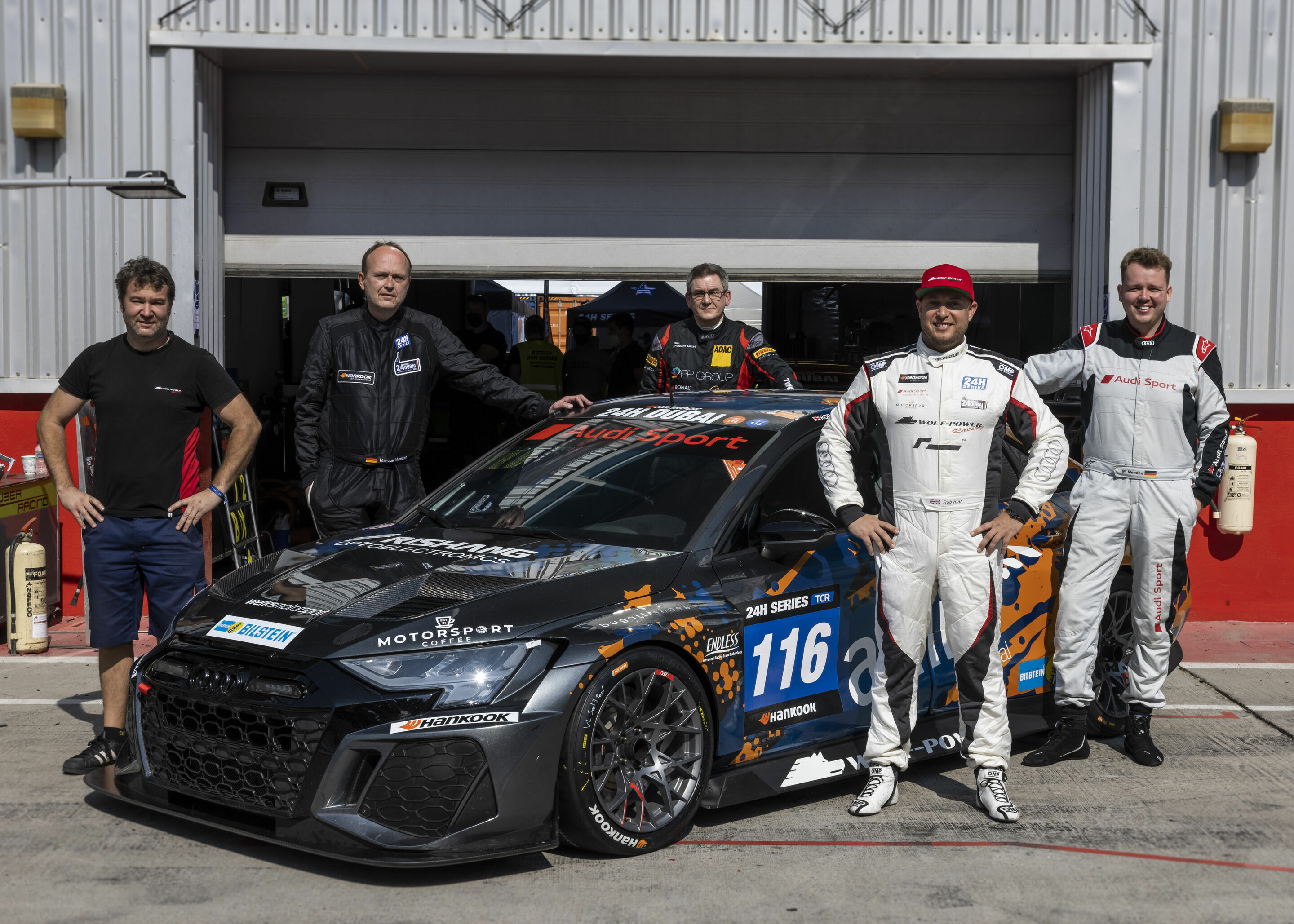 24h Dubai 2022 - Audi RS 3 LMS #116 (Autorama Motorsport by Wolf-Power Racing), Adrian Wolf/Marcus Menden/Marlon Menden/Rob Huff/Peter Posavac