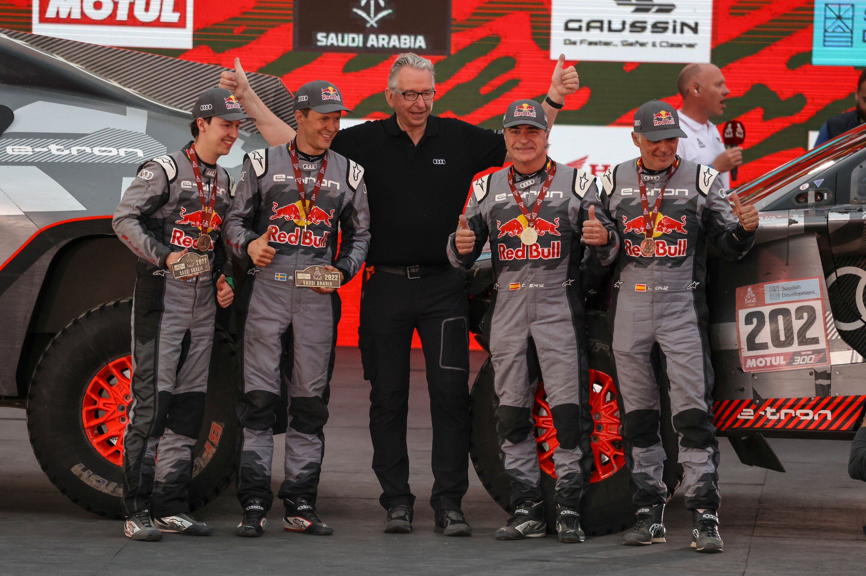 Rallye Dakar 2022 - Emil Bergkvist, Mattias Ekström, Sven Quandt, Carlos Sainz, Lucas Cruz