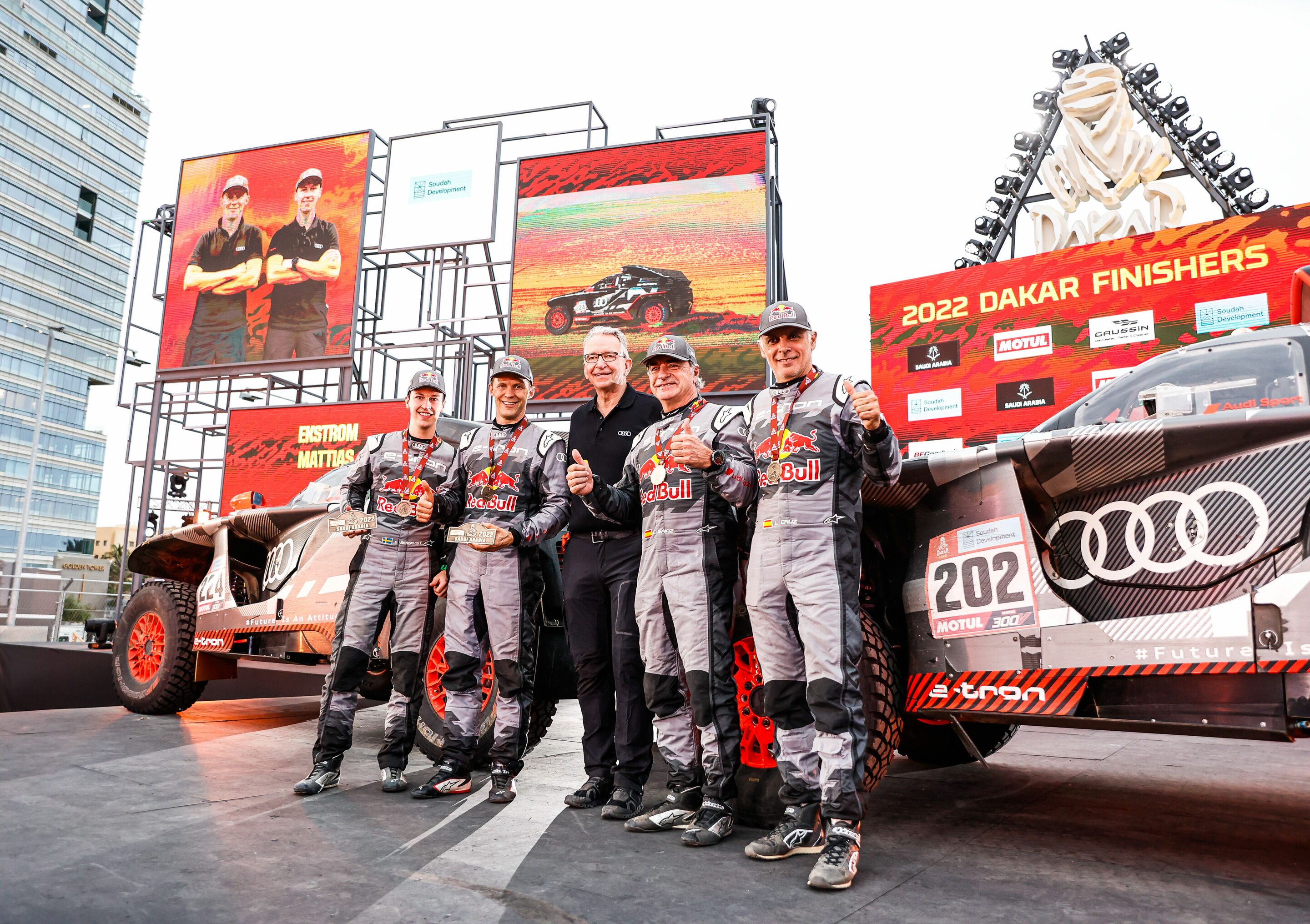 Dakar Rally - Emil Bergkvist, Mattias Ekström, Sven Quandt, Carlos Sainz, Lucas Cruz