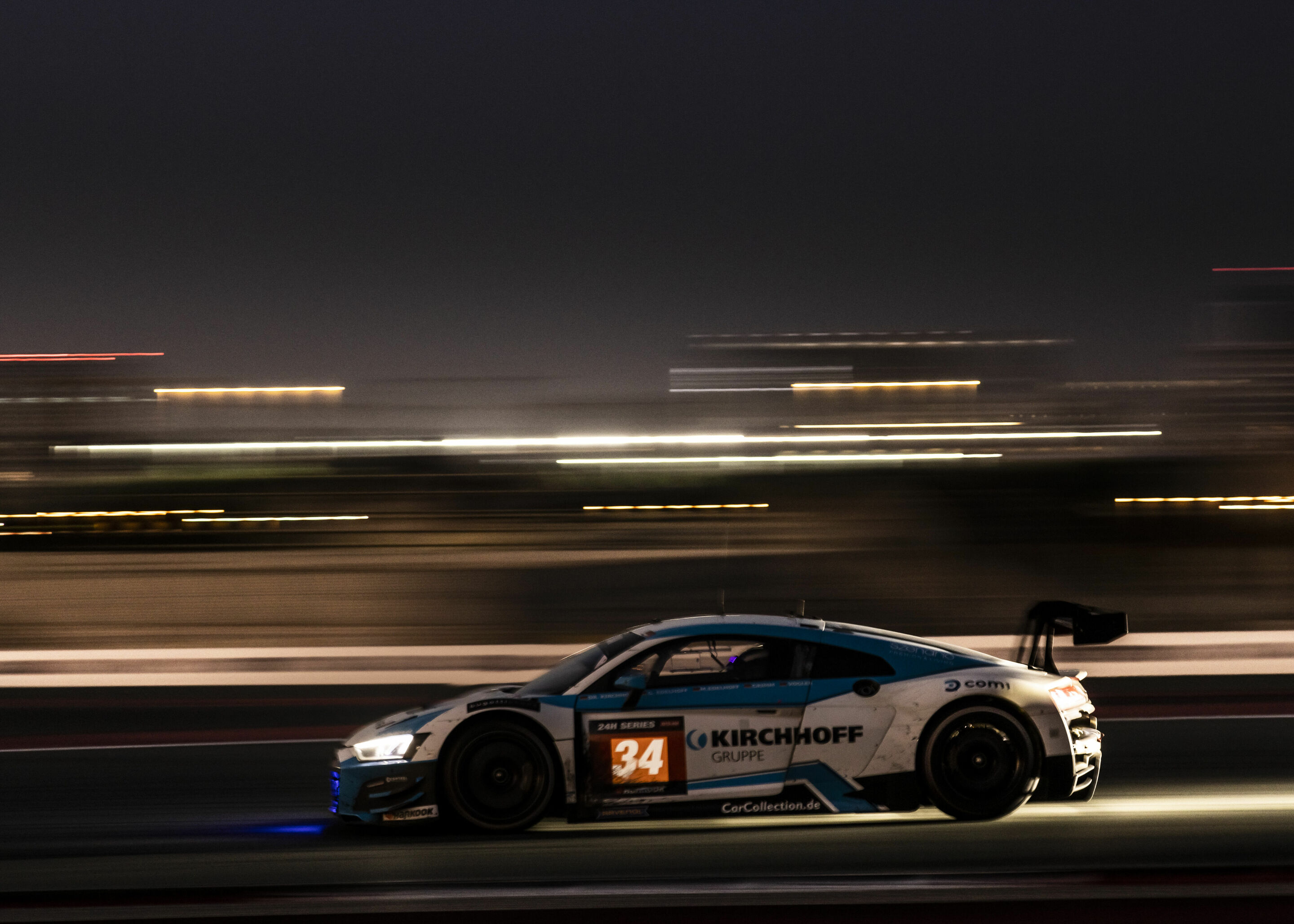 24h Dubai 2022 - Audi R8 LMS #34 (Car Collection Motorsport), Gustav Edelhoff/Max Edelhoff/Elmar Grimm/Dr. Johannes Kirchhoff/Ingo Vogler