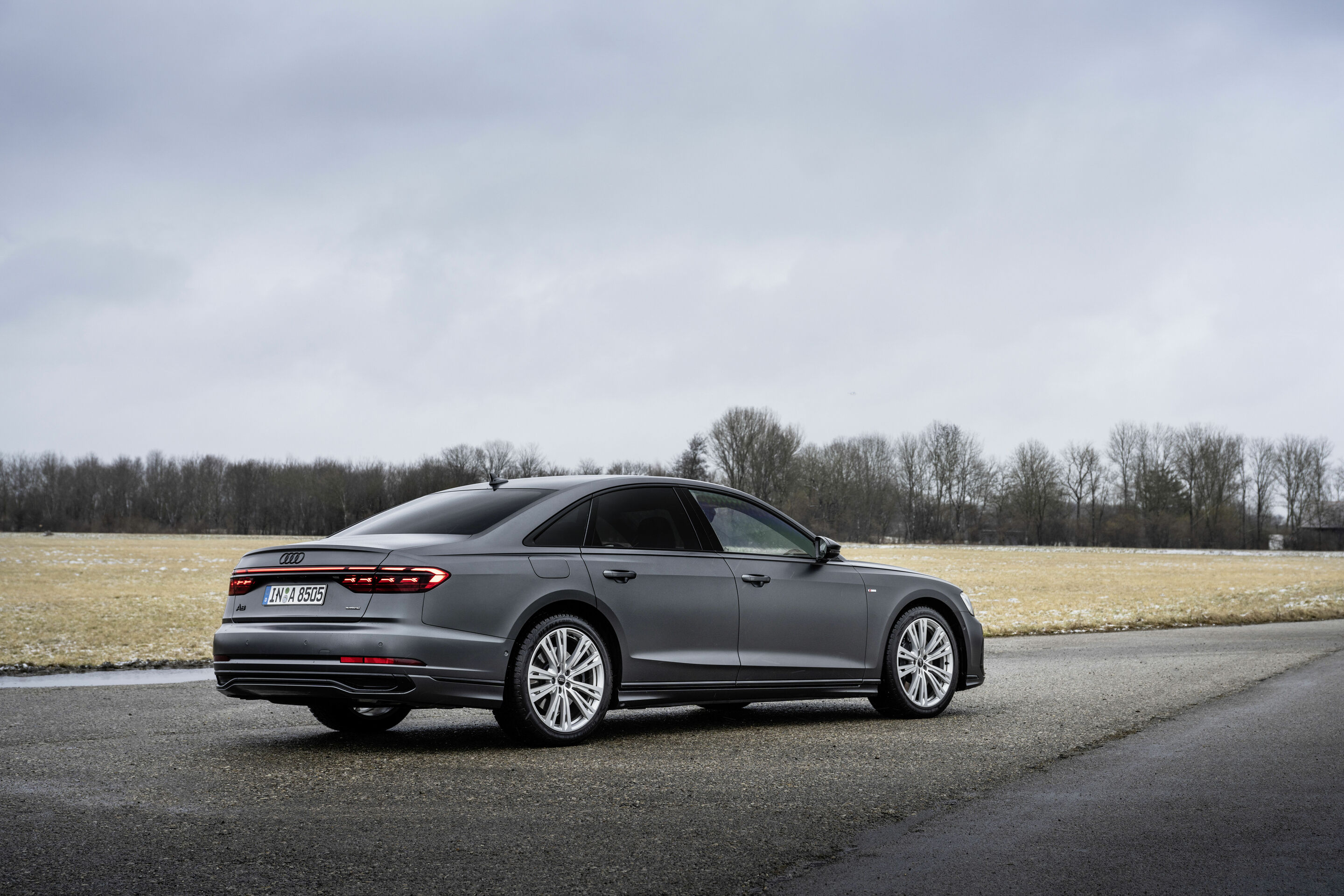 Audi A8 - Standaufnahme,
Farbe: Daytonagrau Matteffekt