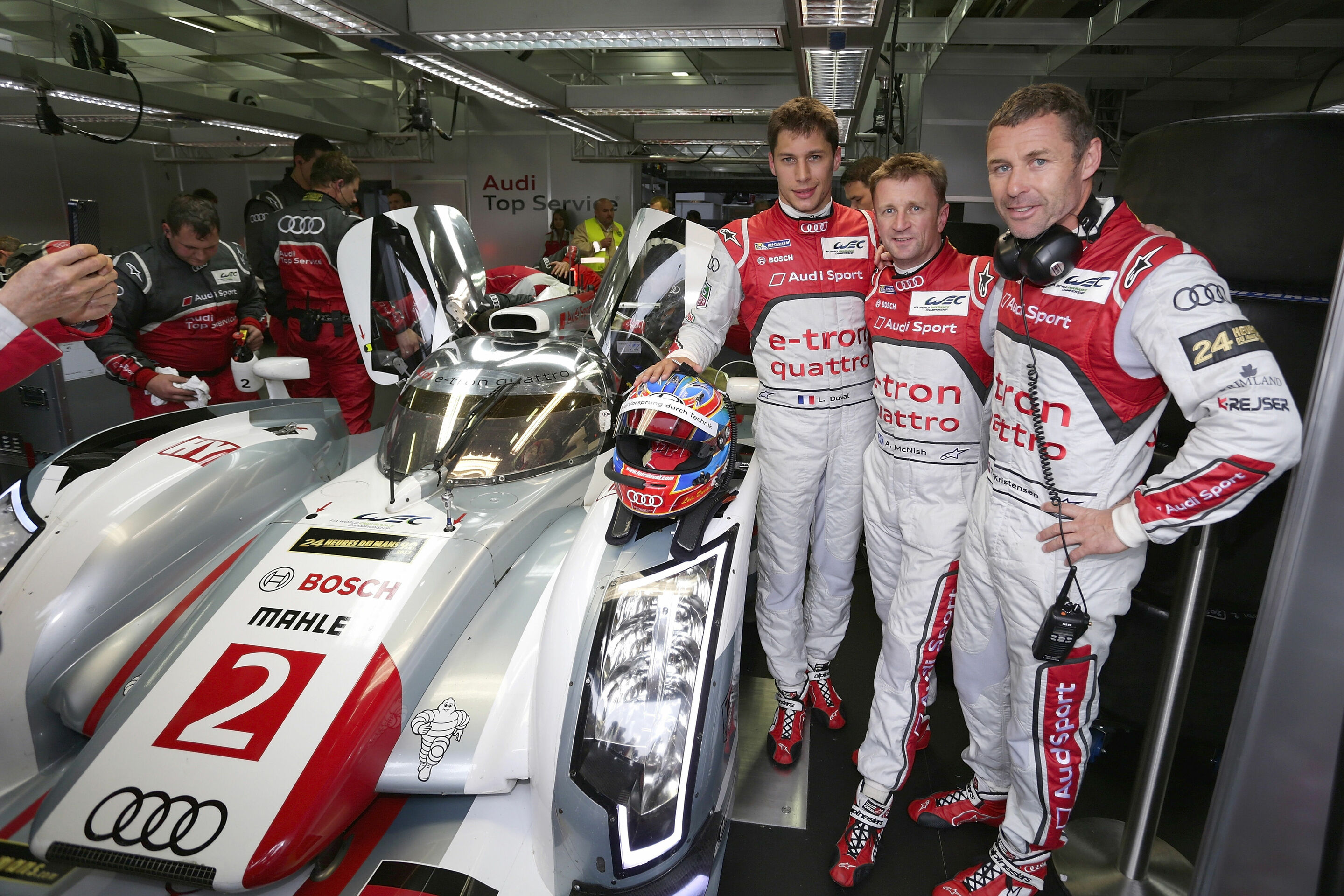 Audi completes Le Mans preparations - Audi completed its preparations for the most important endurance race of the year with a test in France that was largely held in rain. Two weeks before the Le Mans 24 Hours, Audi Sport Team Joest set up the long-tail...