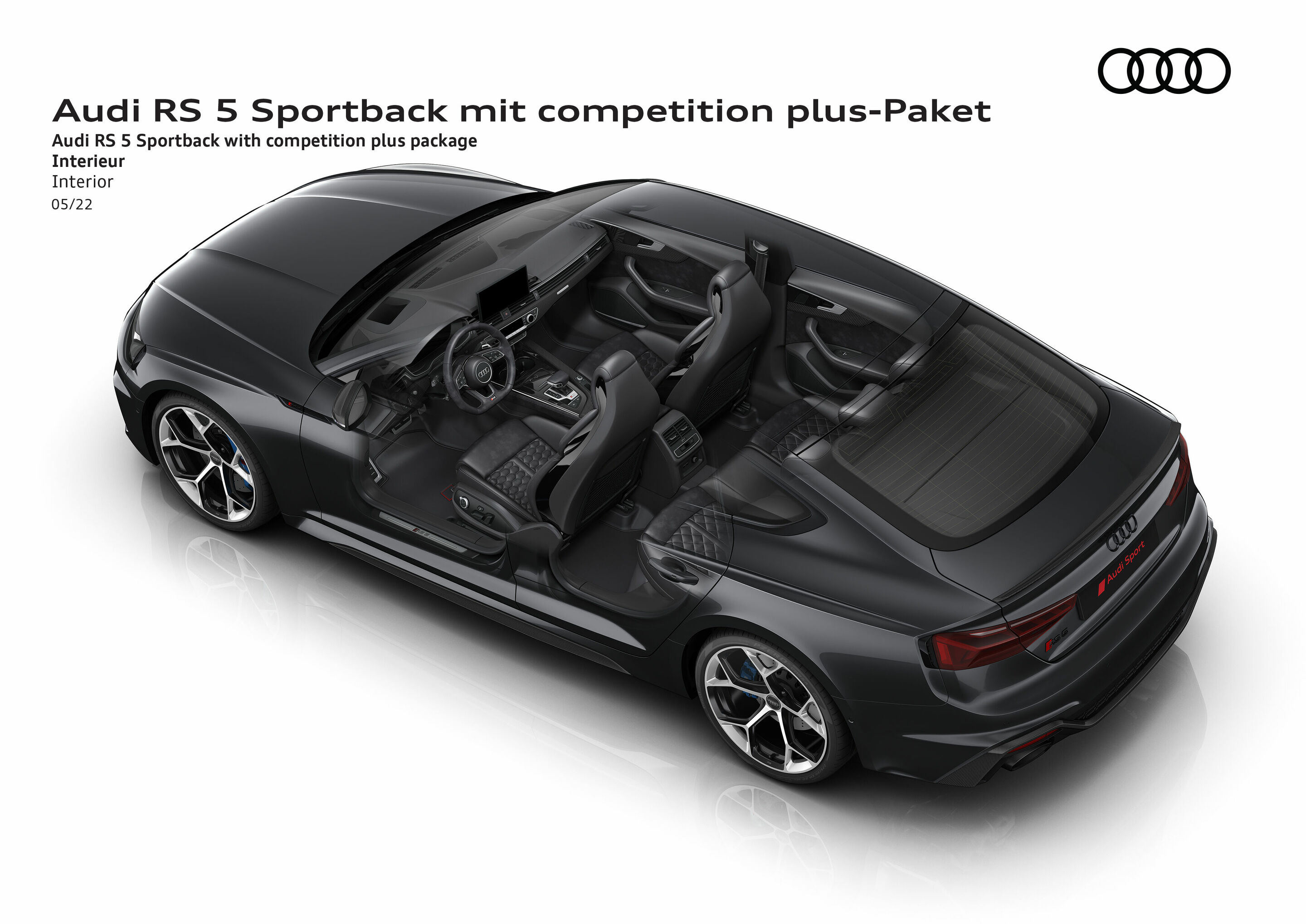 Illustration - Audi RS 5 Sportback mit competition plus-Paket - Interieur