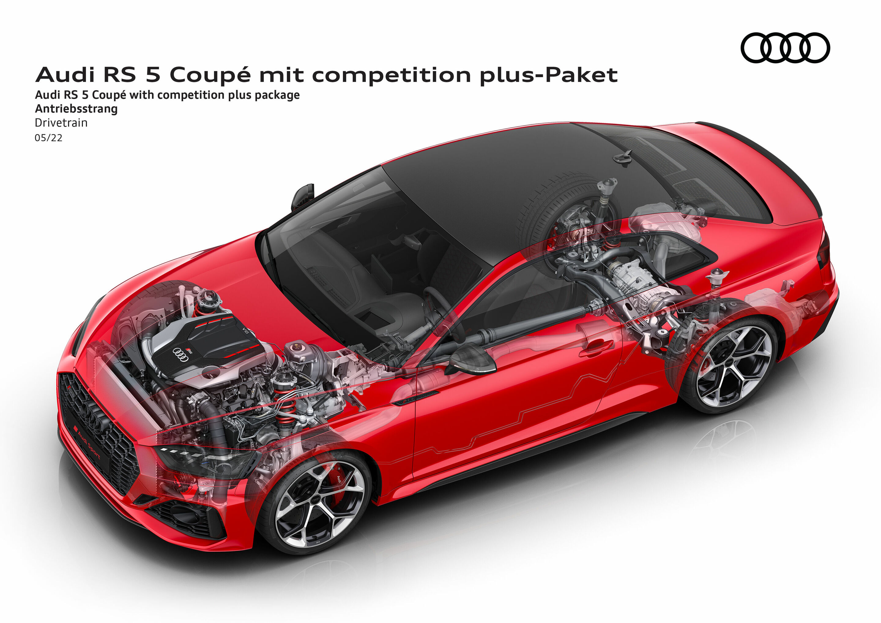 Illustration - Audi RS 5 Coupé mit competition plus-Paket - Antriebsstrang