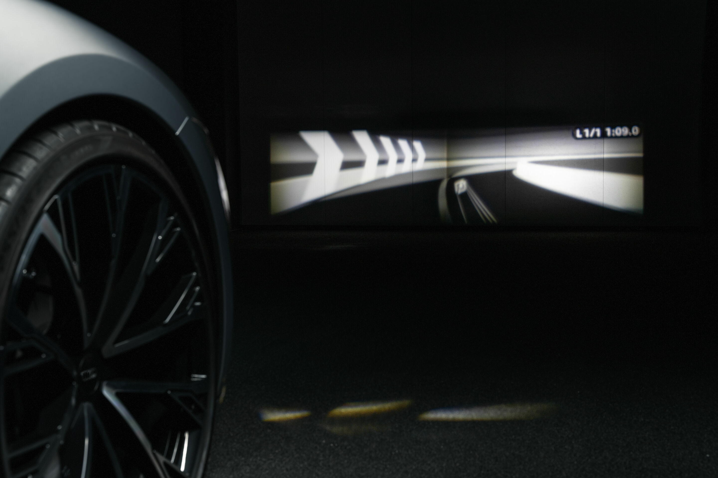TechDay Digital Light - Zukunftsausblick Light based gamification Audi A6 e-tron concept