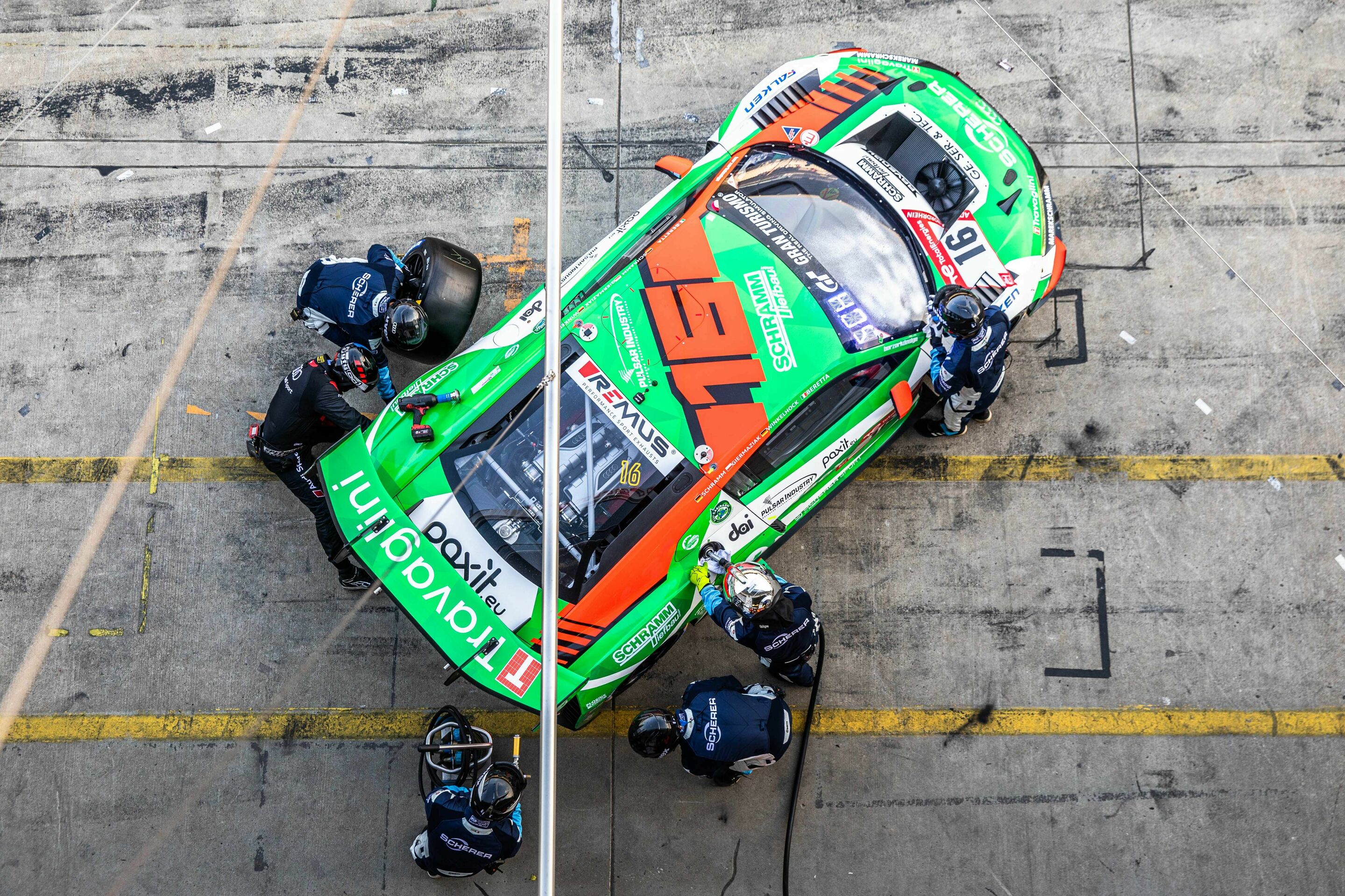 24h Nürburgring 2022 - Audi R8 LMS #16 (Scherer Sport Team Phoenix), Michele Beretta/Kuba Giermaziak/Kim-Luis Schramm/Markus Winkelhock