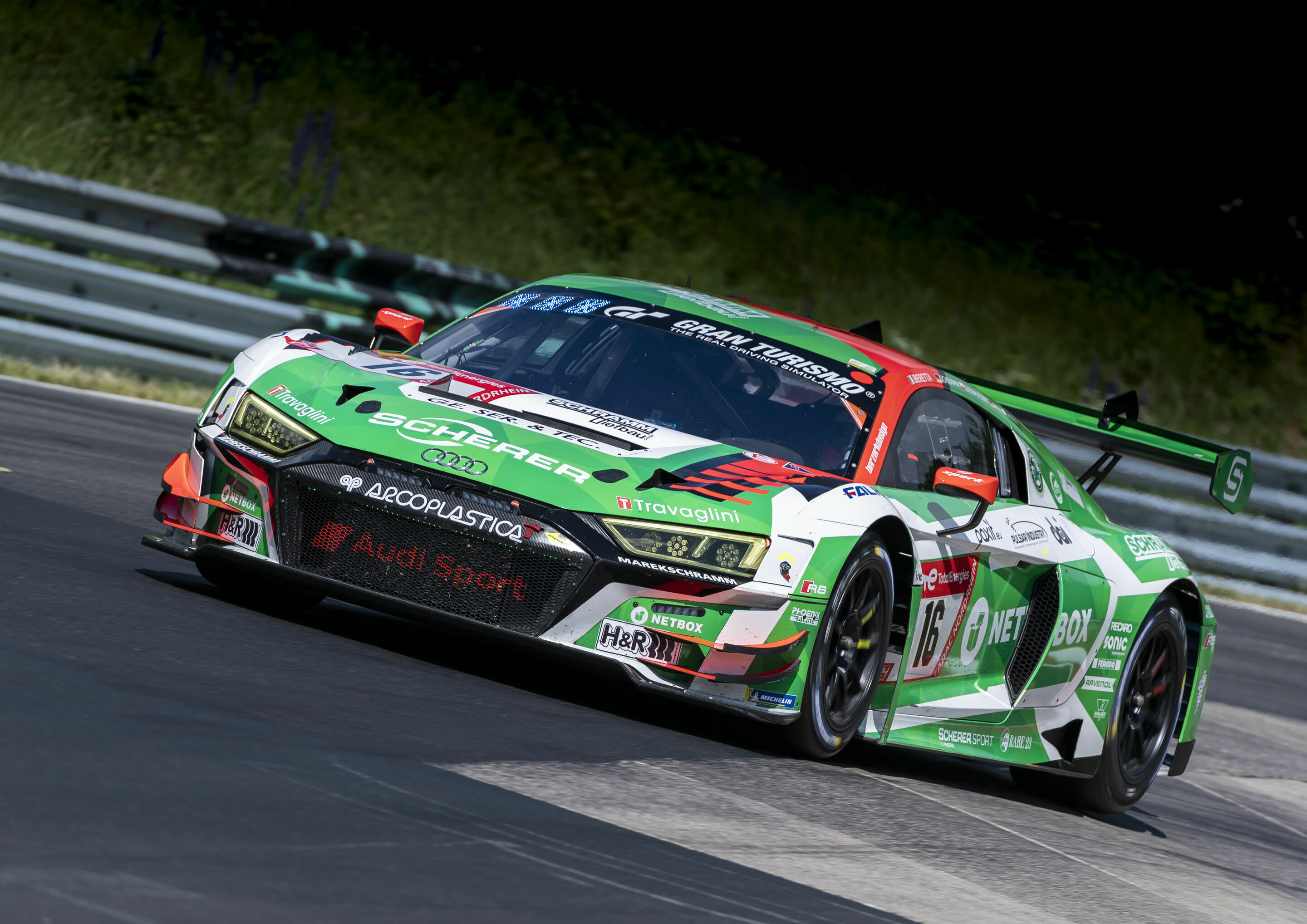 24h Nürburgring 2022 - Audi R8 LMS #16 (Scherer Sport Team Phoenix), Michele Beretta/Kuba Giermaziak/Kim-Luis Schramm/Markus Winkelhock