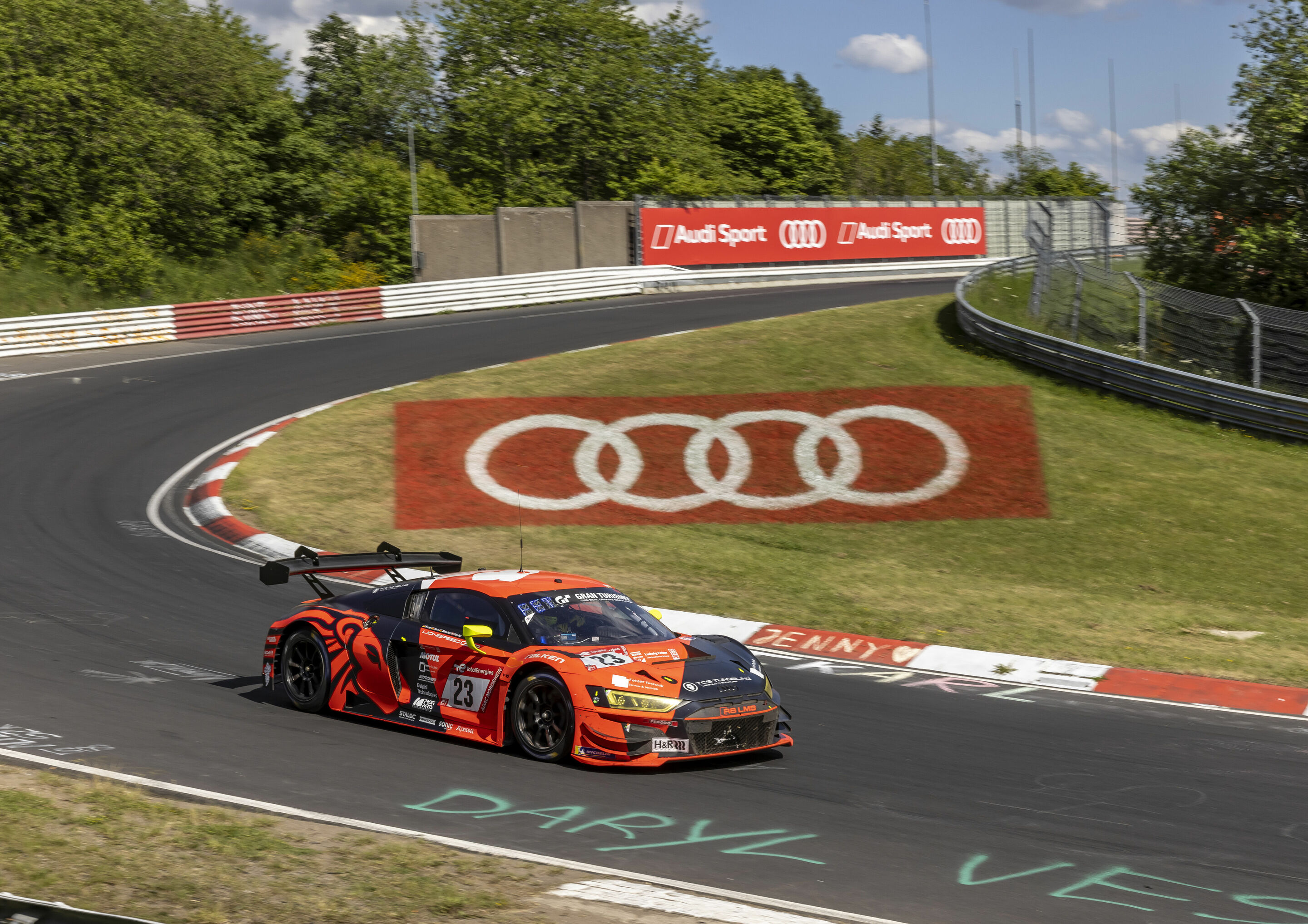24h Nürburgring 2022 - Audi R8 LMS #23 (Lionspeed by Car Collection Motorsport), Dennis Fetzer/Klaus Koch/Dennis Marschall/Simon Reicher