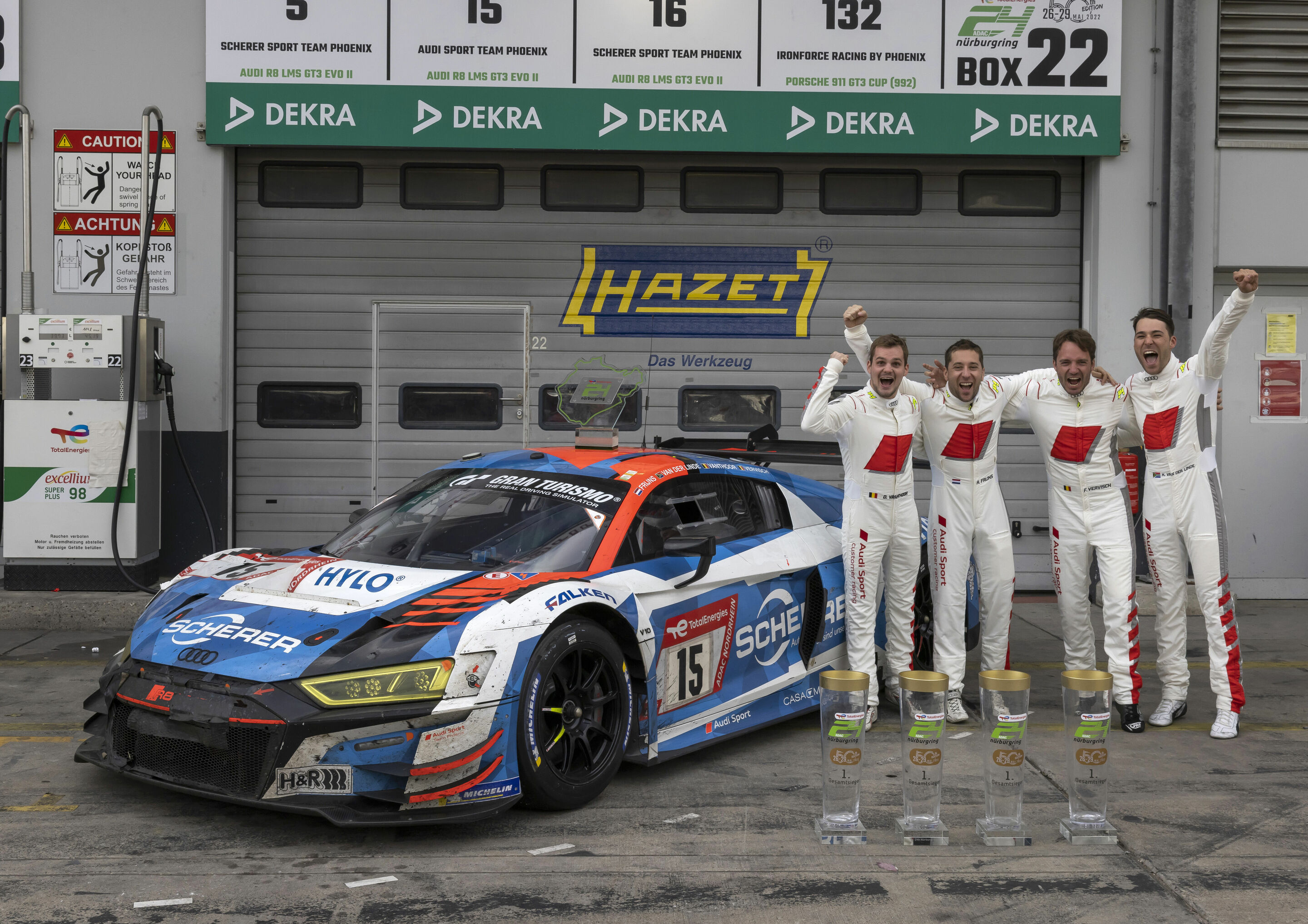 24h Nürburgring 2022 - Dries Vanthoor, Robin Frijns, Frédéric Vervisch, Kelvin van der Linde