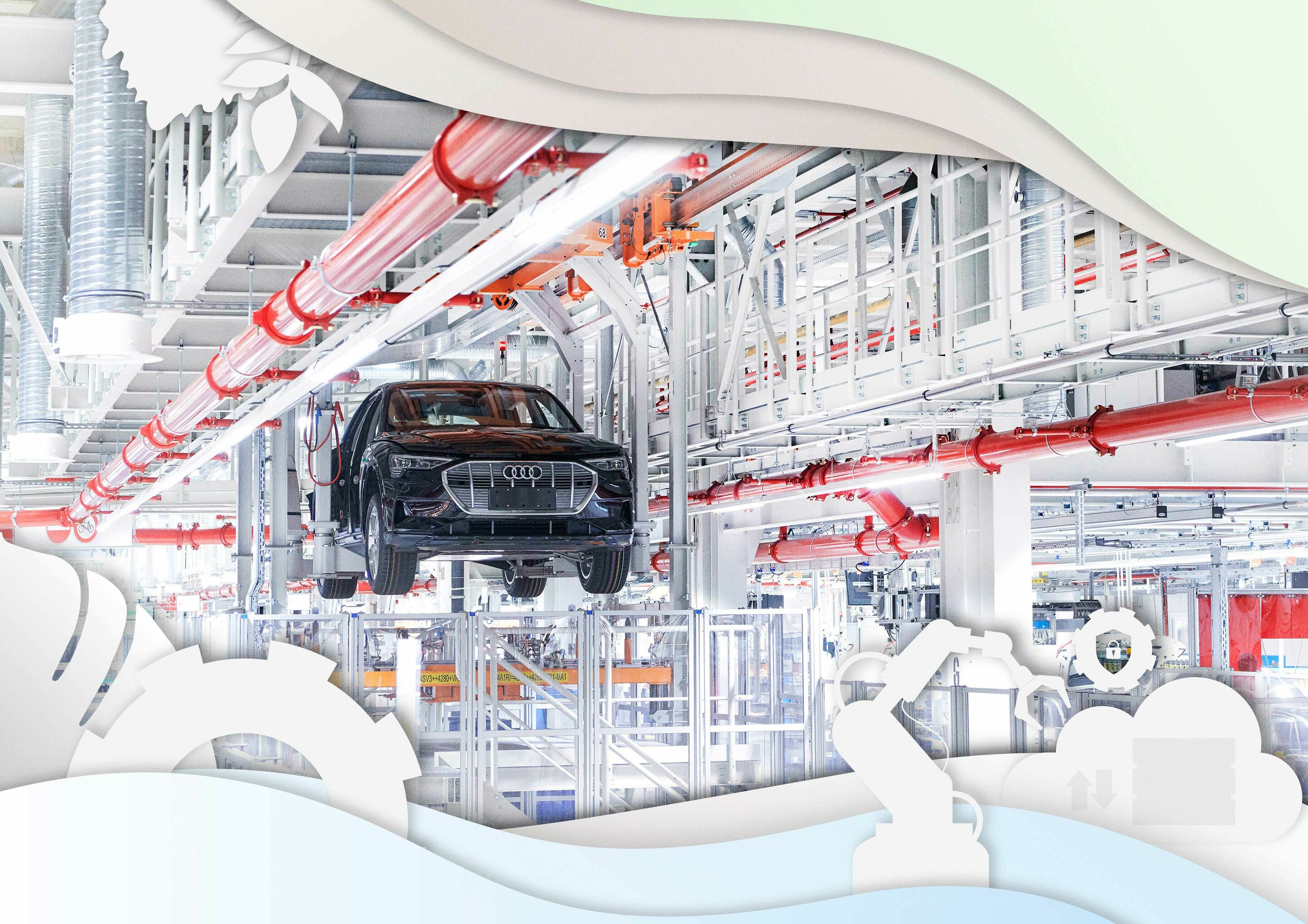 Sustainability in production and the delivery chain - Audi focuses on avoiding emissions right from the early stages of the supply chain. After all, smart use of resources saves material and reduces energy consumption.