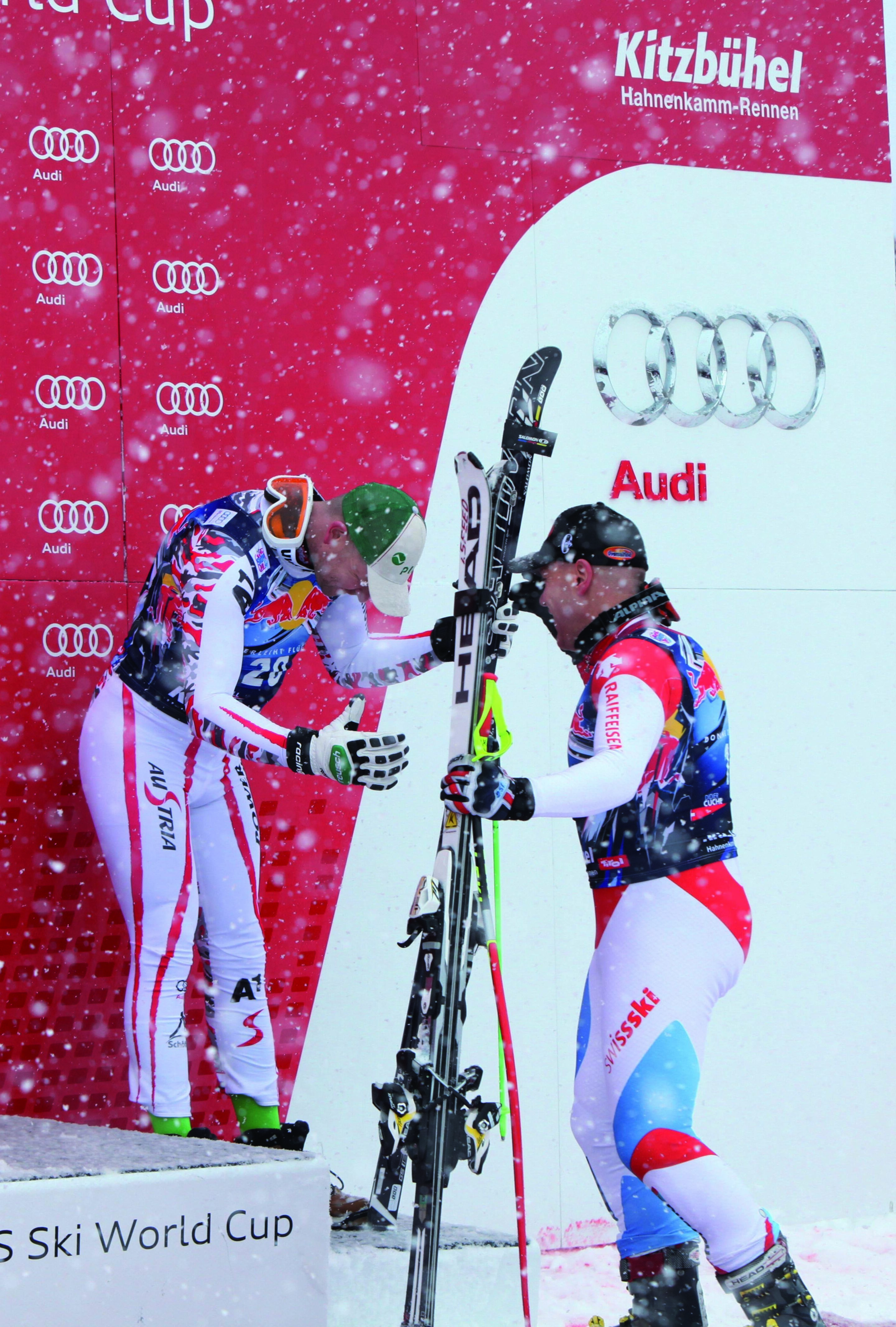 Klaus Kroell und Didier Cuche