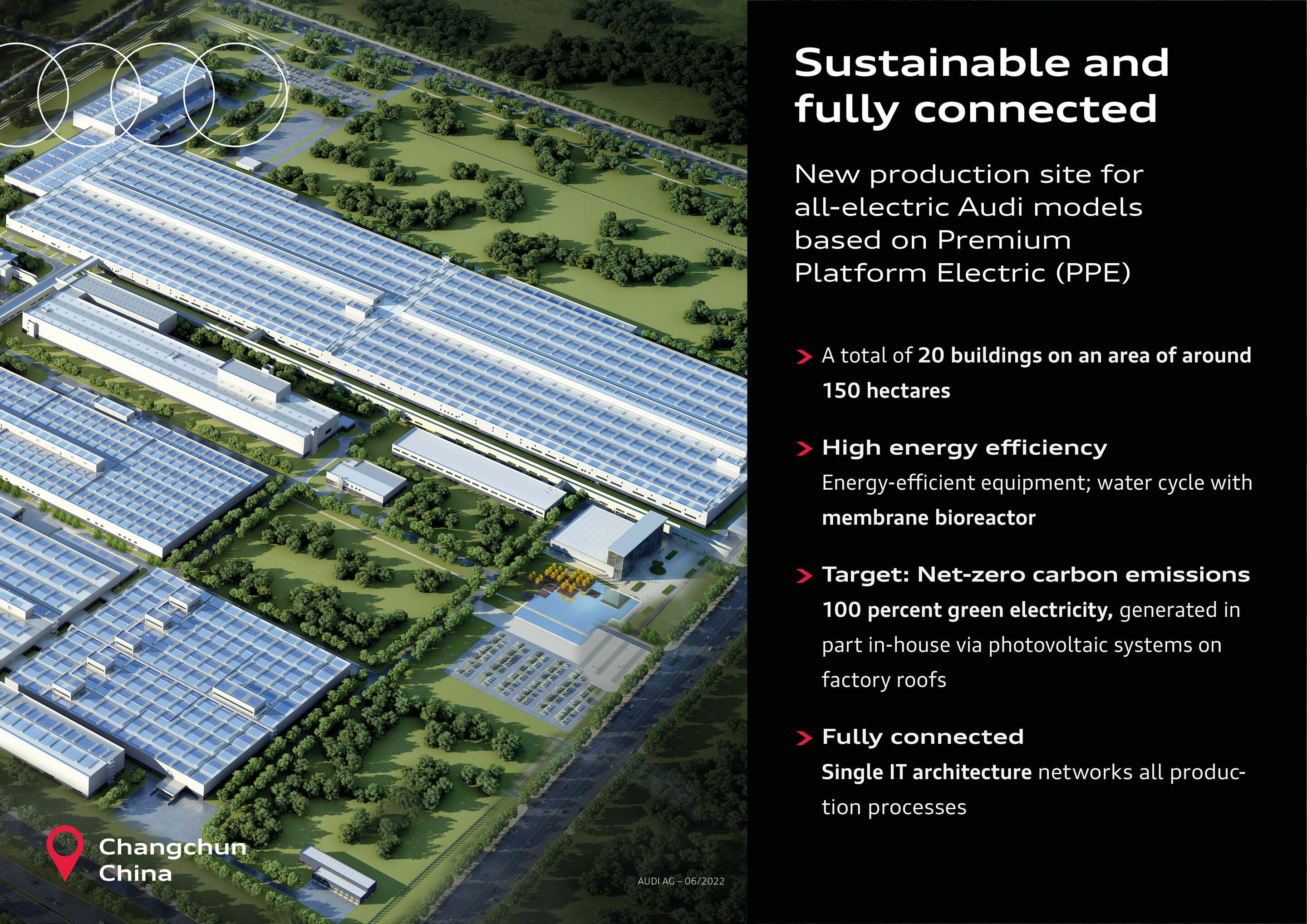 Sustainable and fully connected - New production site for all-electric Audi models based on Premium Platform Electric (PPE)