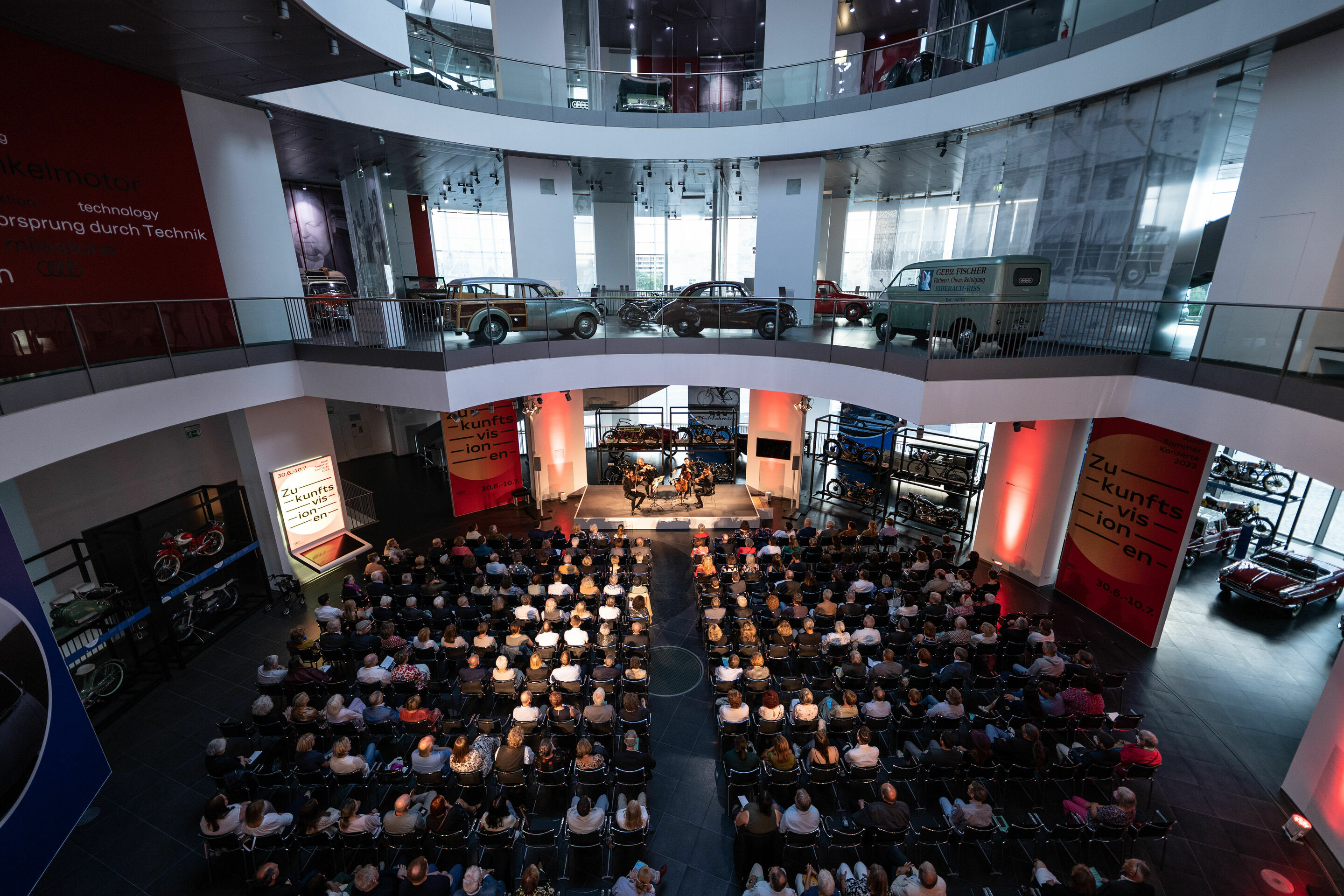 Audi Sommerkonzerte 2022 - Stradivarius legends: Goldmund Quartet at the Audi museum mobile at Audi Summer Concerts 2022