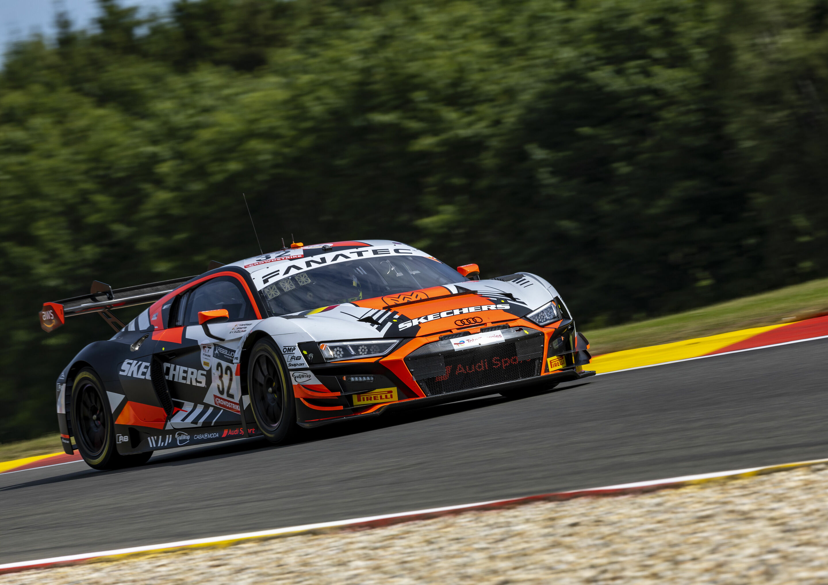 24h Spa 2022 - Audi R8 LMS #32 (Audi Sport Team WRT), Kelvin van der Linde/Dries Vanthoor/Charles Weerts