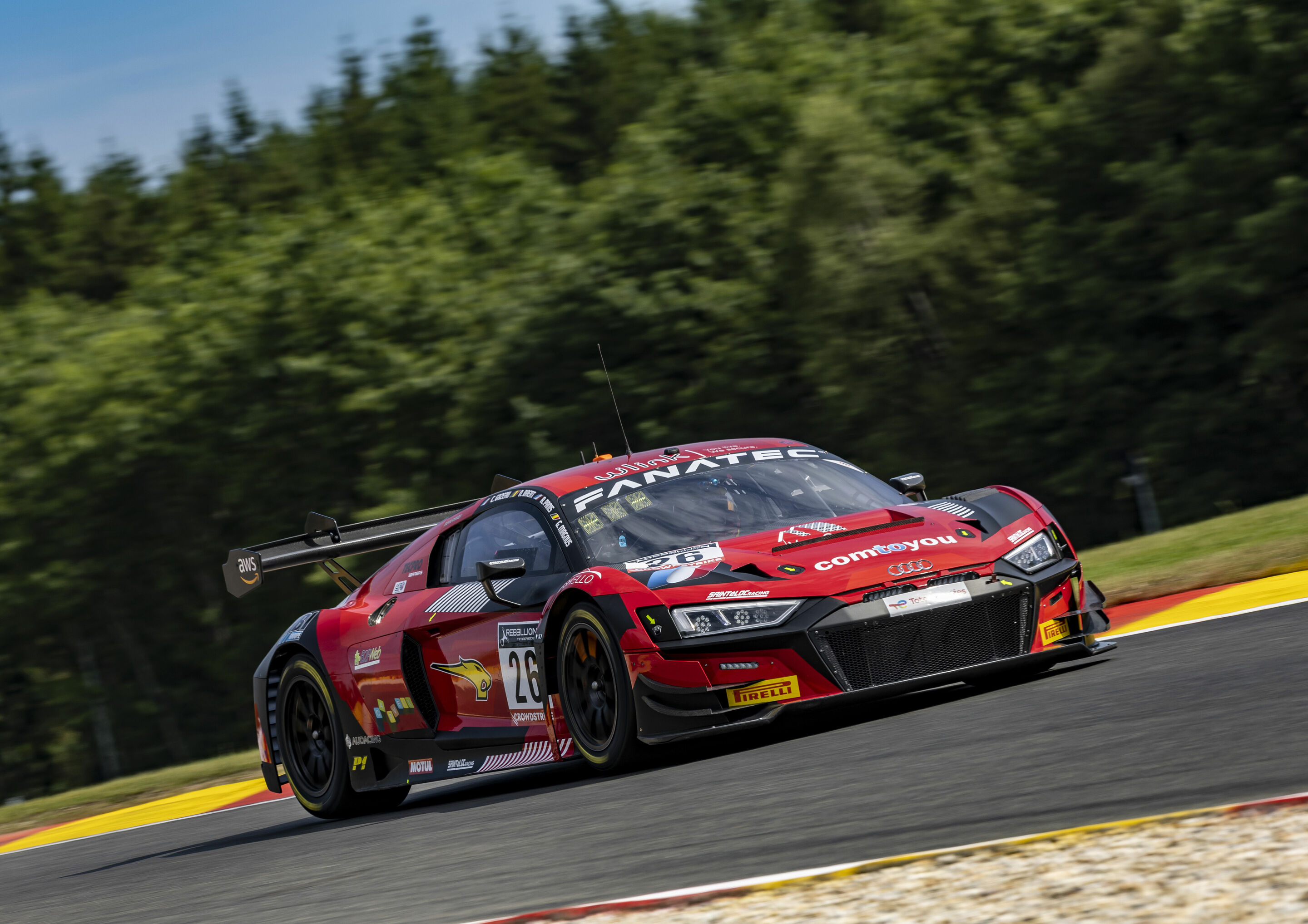 24h Spa 2022 - Audi R8 LMS #26 (Saintéloc Junior Team), Nicolas Baert/César Gazeau/Gilles Magnus/Aurélien Panis