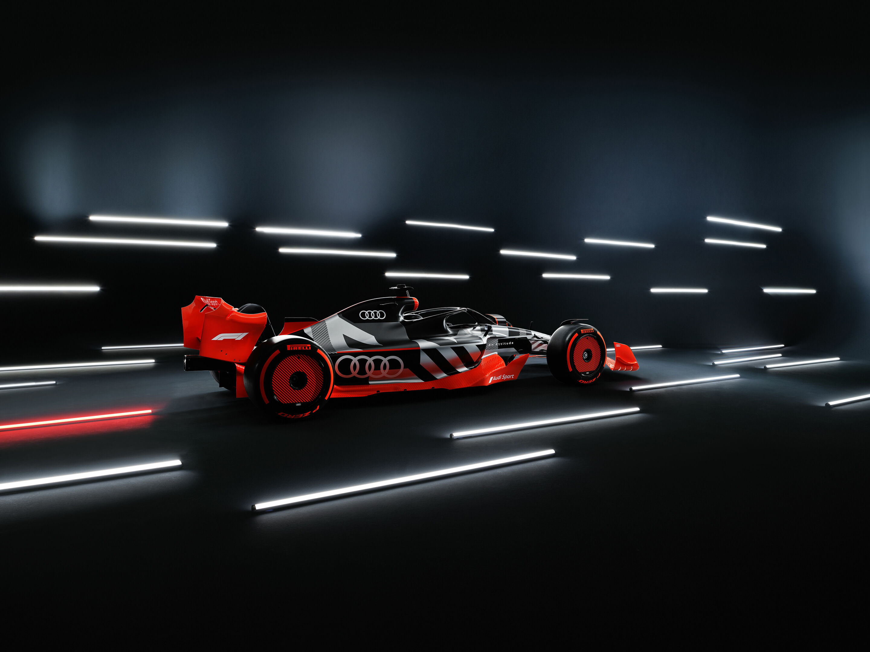 Showcar with Audi F1 launch livery - Showcar with Audi F1 launch livery