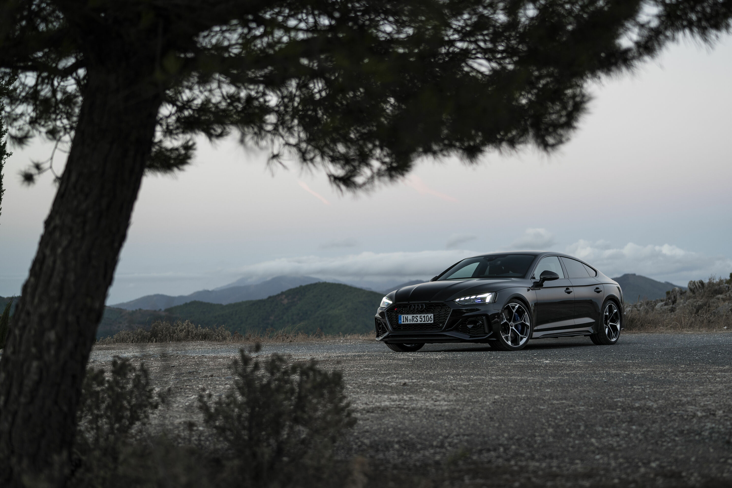 Audi RS 5 Sportback with competition plus package - Static photo, 
Colour: Sebring black