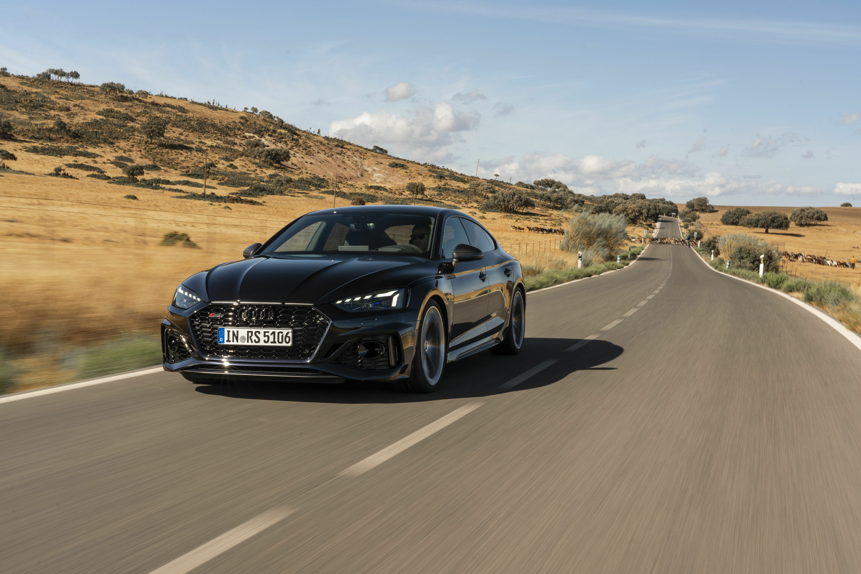 Audi RS 5 Sportback with competition plus package - Dynamic photo, 
Colour: Sebring black